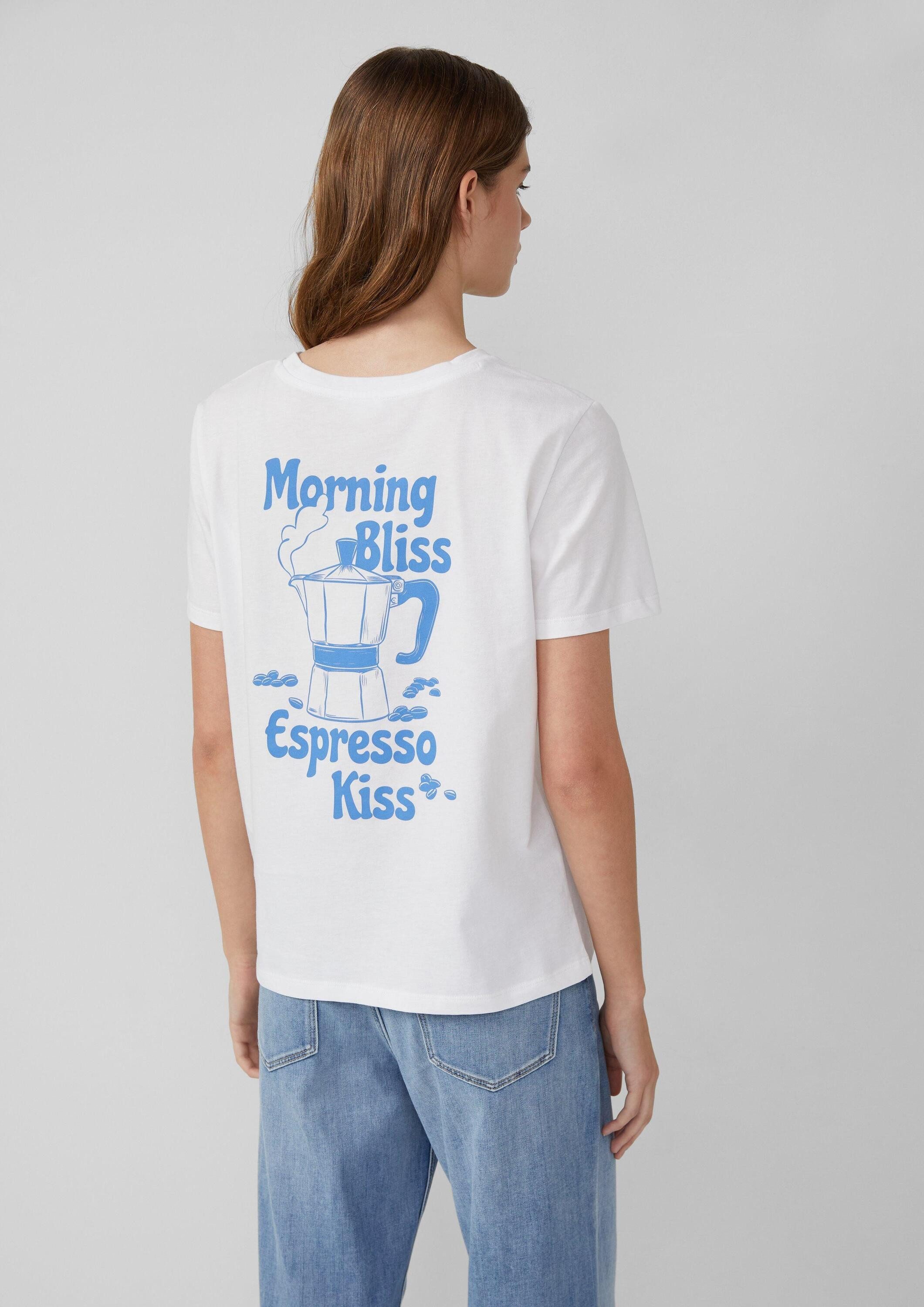 s.Oliver Kurzarmshirt T-Shirt T-Shirt mit Front- und Rückenprint günstig online kaufen