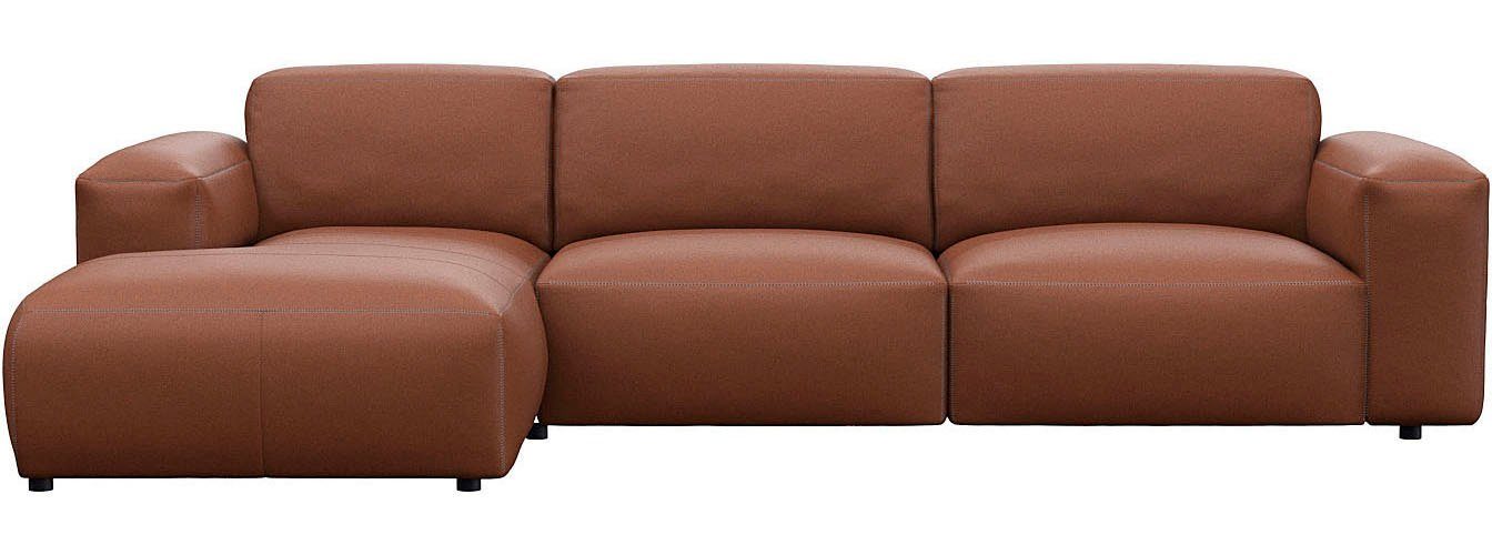 FLEXLUX Ecksofa Lucera bequem und komfortabel durch hochwertigen Sitzaufbau, L.Form, modern & anschmiegsam, Kaltschaum, Stahl-Wellenunterfederung