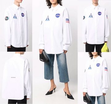 Balenciaga Langarmhemd BALENCIAGA SPACE SHUTTLE NASA Flag Station Unisex Button-Down Shirt He