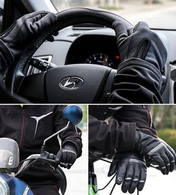 FIDDY Reithandschuhe Rutschfeste Touchscreen-Handschuhe sind warm und winddicht, geeignet für Herren- und Damen-Fahrradhandschuhe.