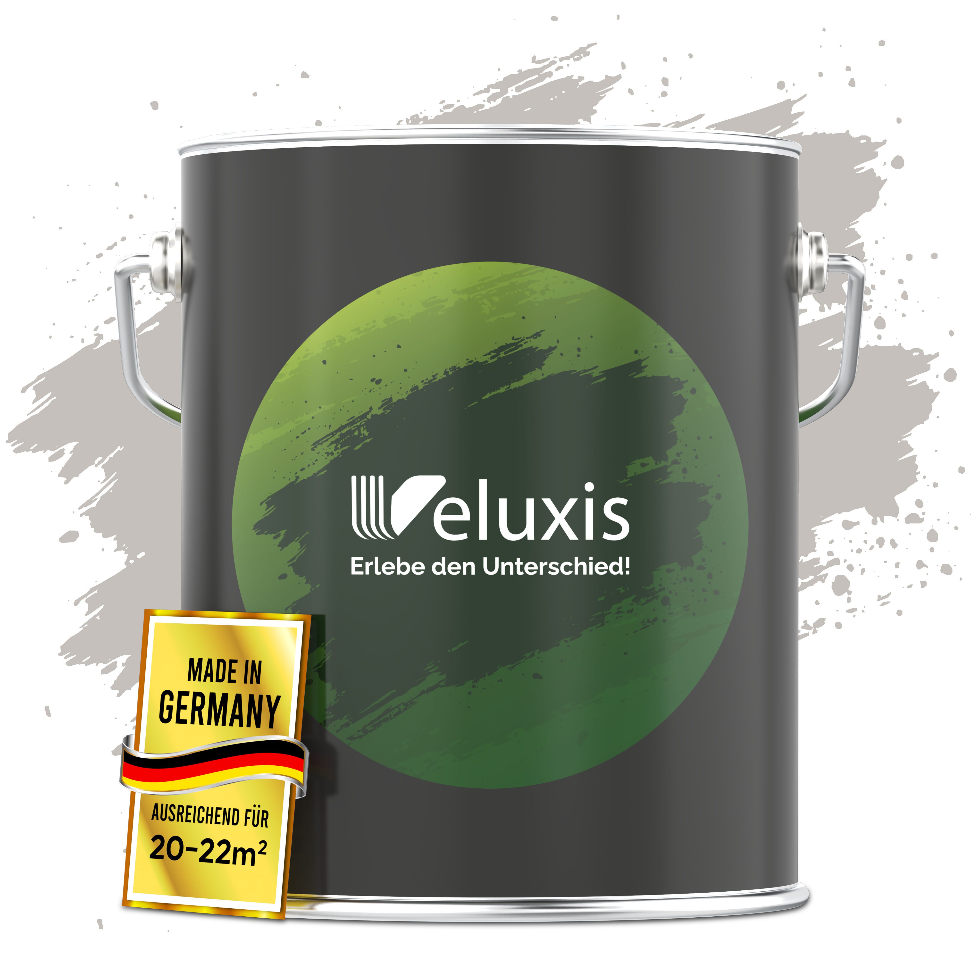 Veluxis Wandfarbe Veluxis® Edle Wandfarbe, für den Innenraum - Deckkraft-Klasse 1, Streifenfrei & tropfarm