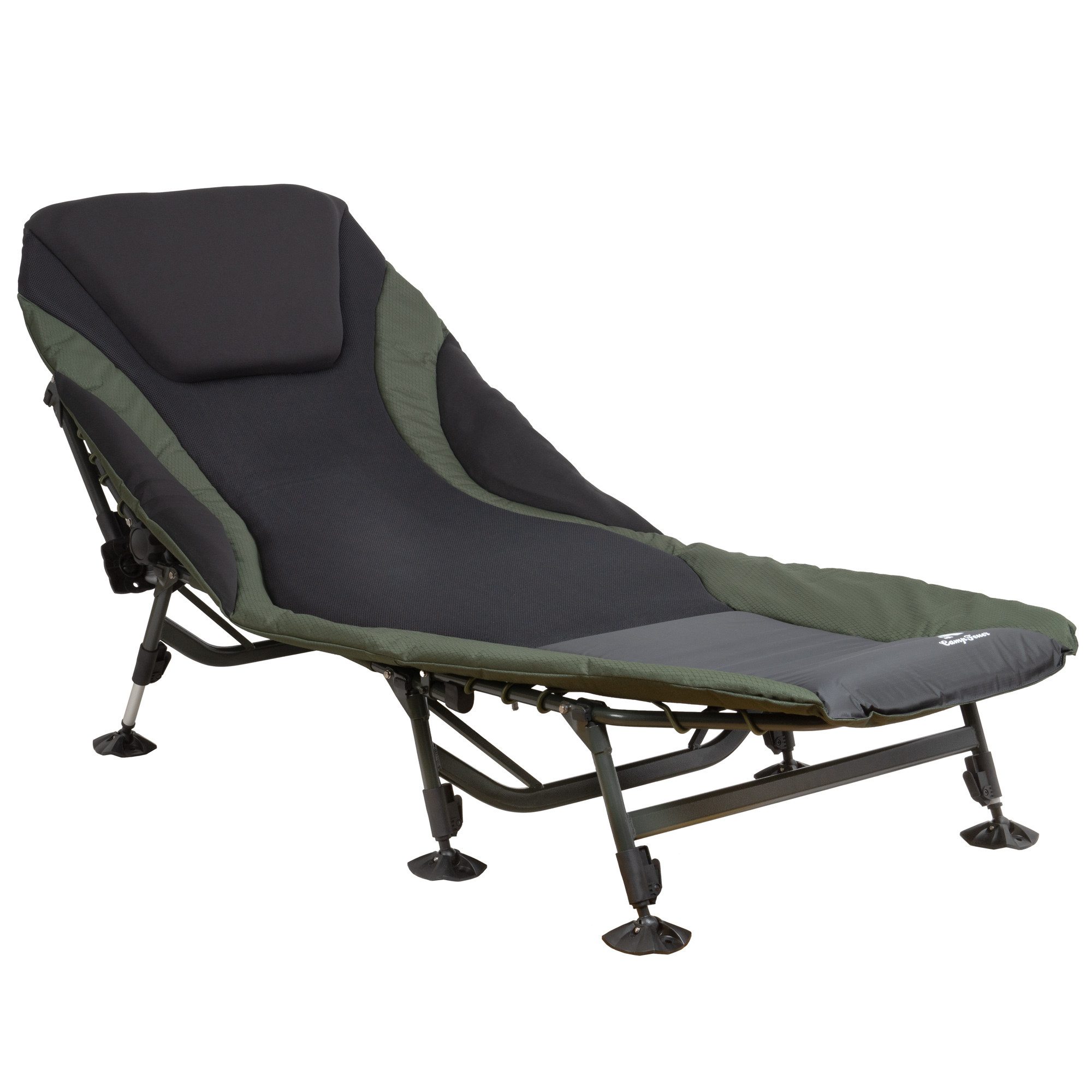 CampFeuer Angelliege Karpfenliege XXL, 207 x 88 x 30-106 cm, Campingliege, faltbar (1-St) Einfach auf- und abzubauen