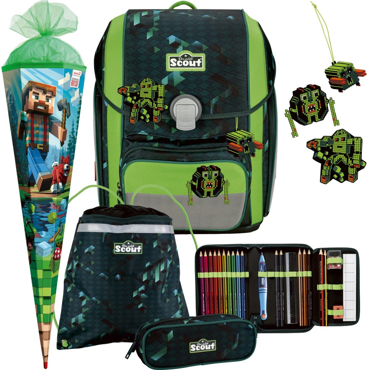 Scout Schulranzen Jungen 1.Klasse in unterschiedlichen Modell-Sets (5-tlg)