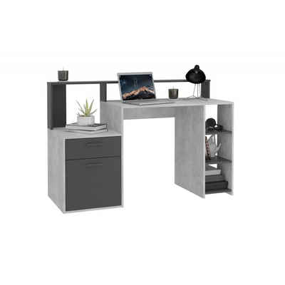 FMD Möbel Schreibtisch Schreibtisch Bürotisch Arbeitstisch Home Office BOLTON