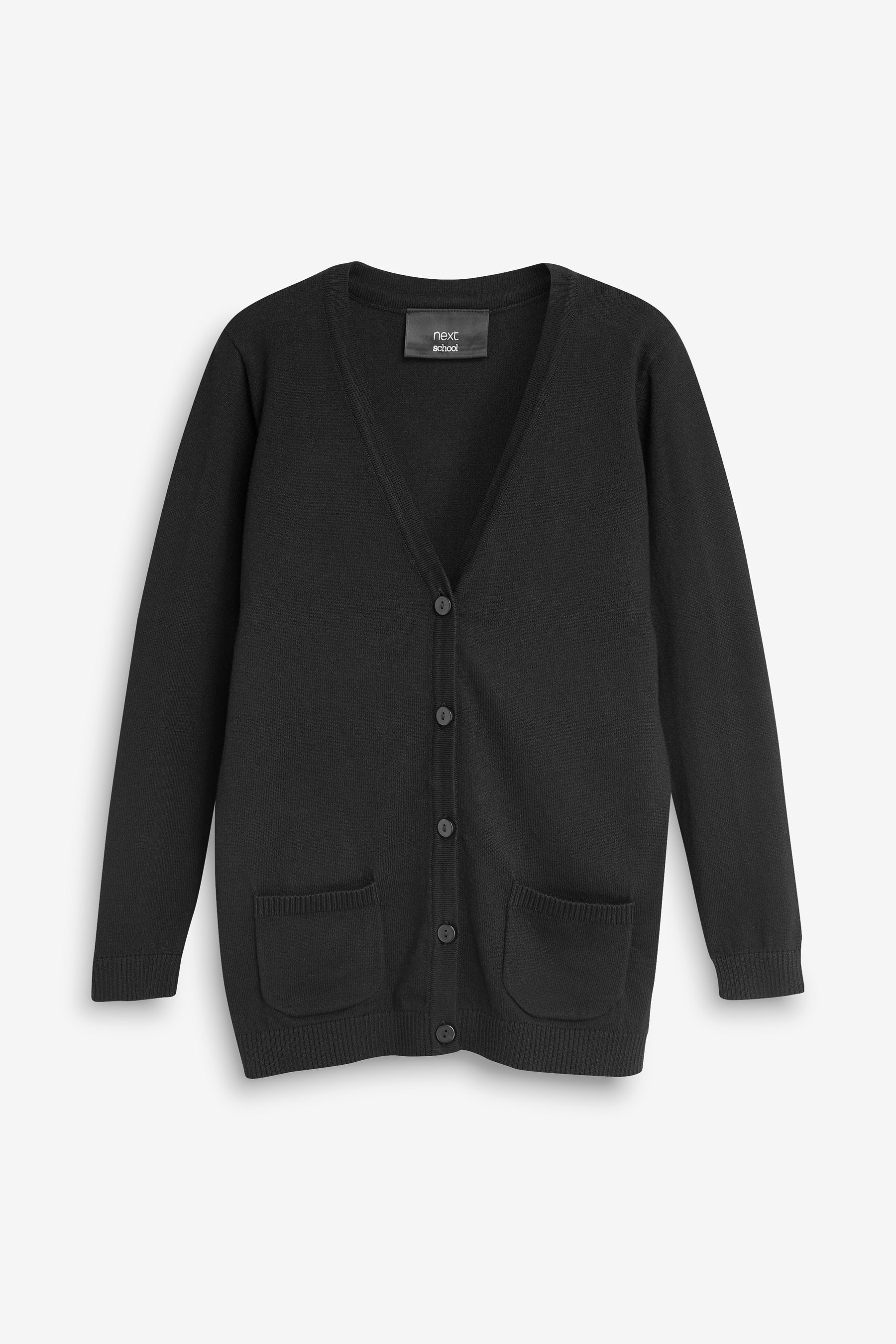 Strickjacke Lange Strickjacke mit V-Ausschnitt