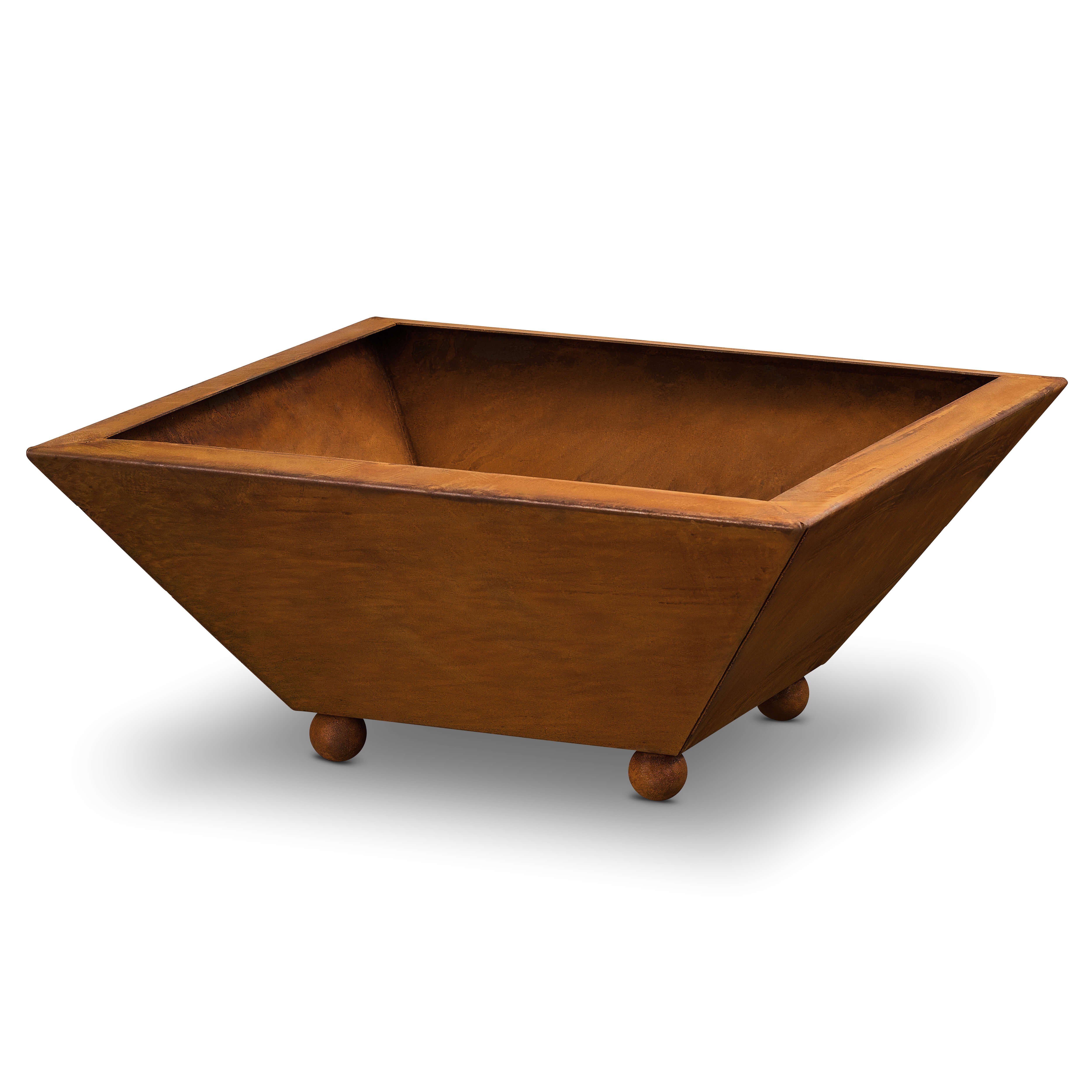 Rostikal Pflanzschale Deko Schale Blumenschale 35 x 35 cm, echter Rost günstig online kaufen