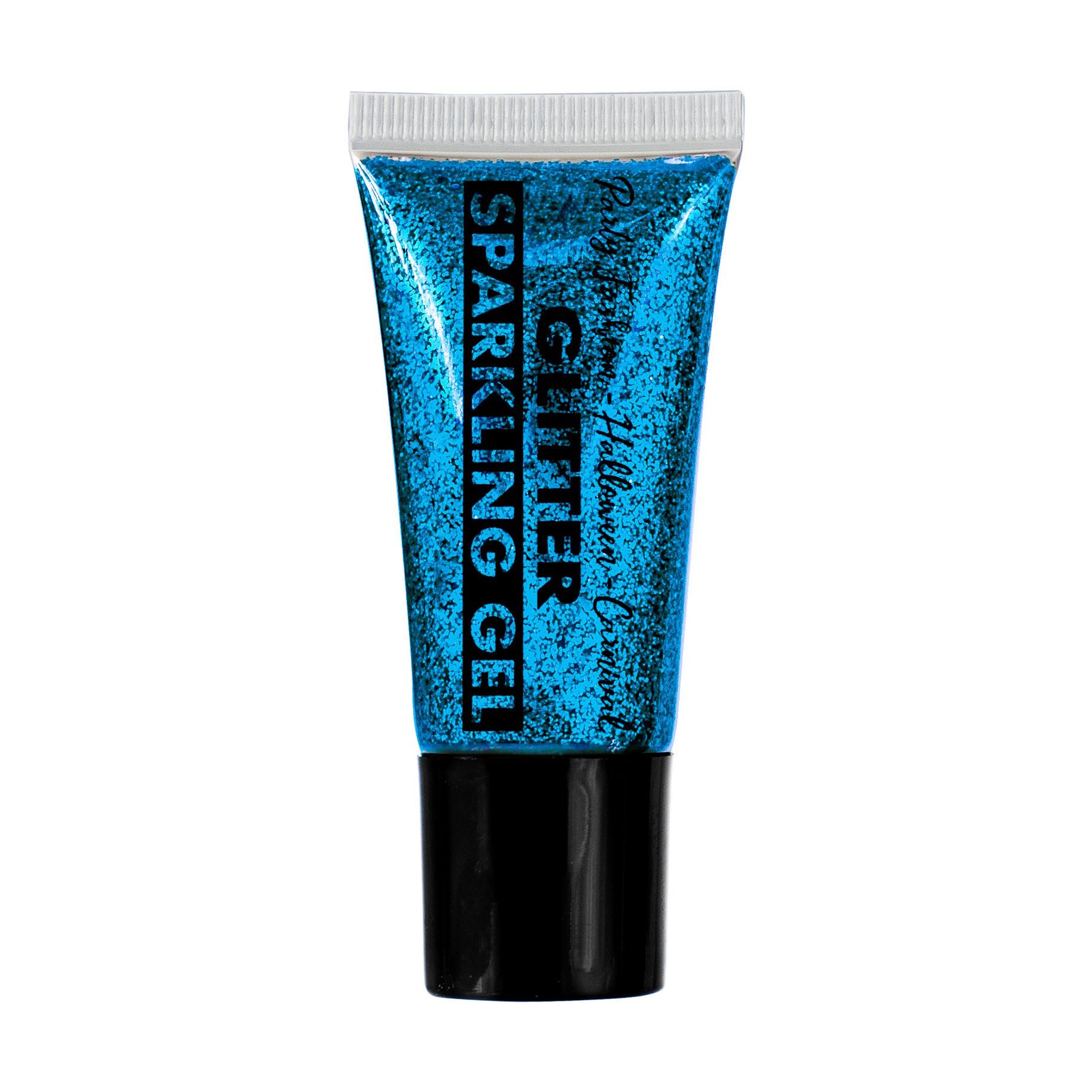 Theaterschminke Face&Body Glitter Make-up - Tube 25 ml, Blau