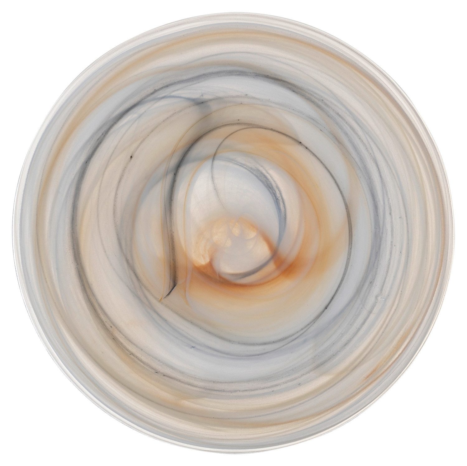 LEONARDO Тарелка обеденная ALABASTRO, Ø 27,5 cm, Glas, Beige, Schwarz, (1 St), Handwäsche