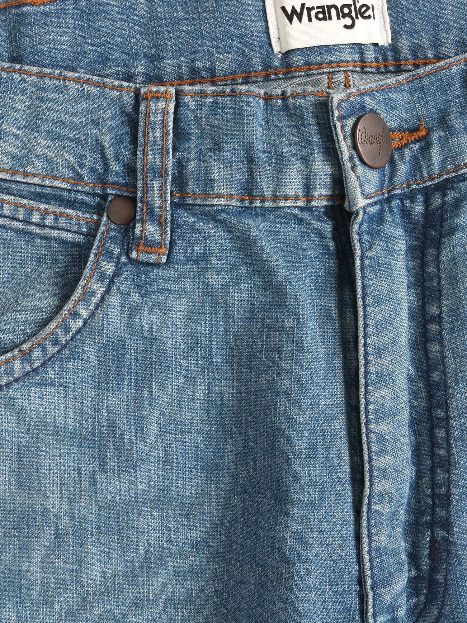 Wrangler Straight-Jeans Relax Loose Fit, leicht & weich - FRONTIER COASTAL BREEZE mittlere Leibhöhe, geringer Stretch