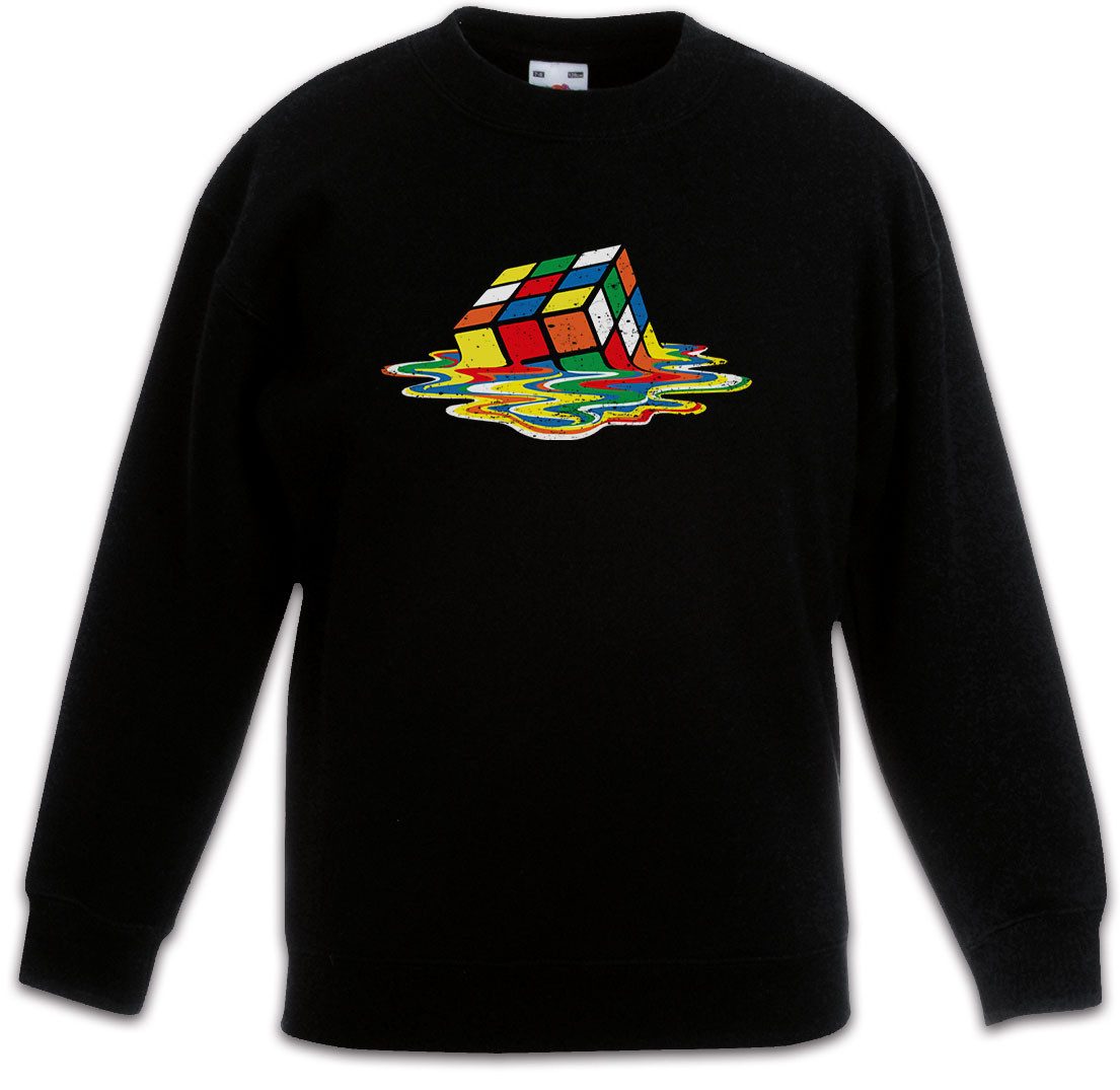 Sweatshirt Cube Meltdown Kinderpullover Zauberwürfel 80s Magic Speed Cubing Cuber