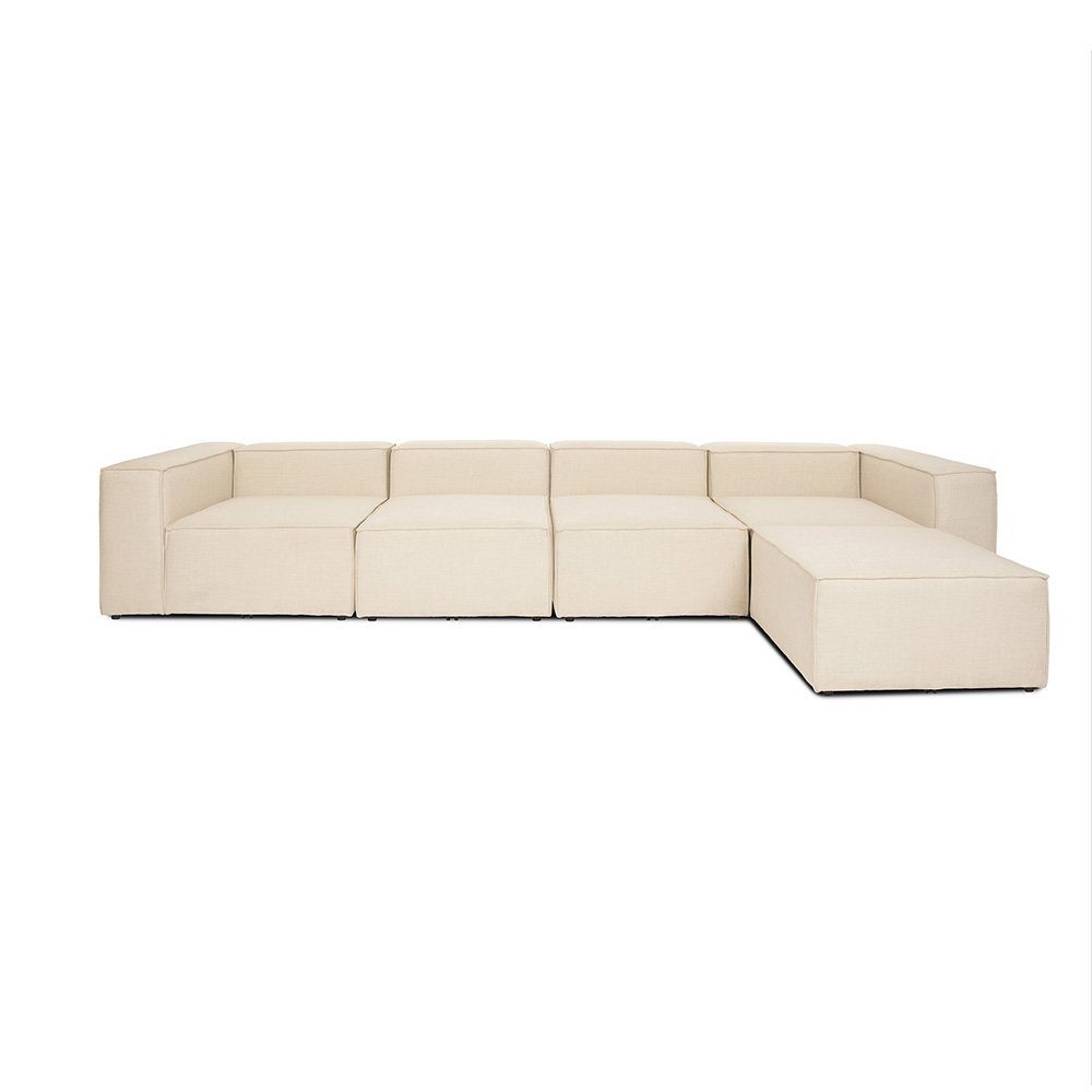 Sofa Ecksofa Modulsofa DELUXE Beige Sofa VERONA HOME Wohnlandschaft XL, Modulares