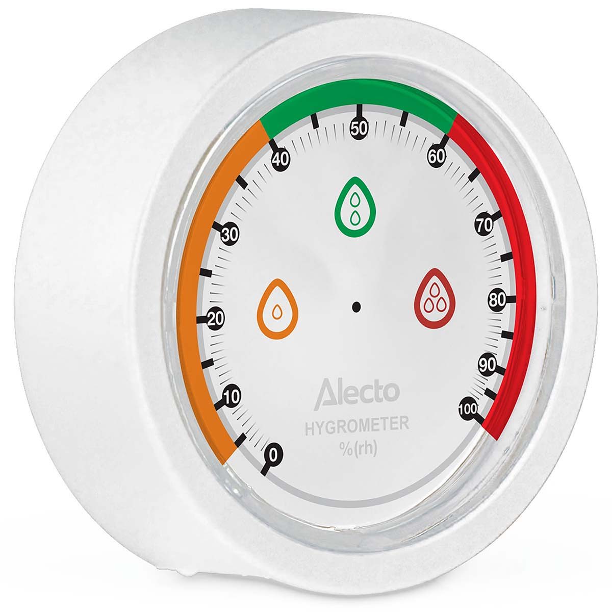 Alecto Hygrometer WS-05WH, (1-St), prÄziser Analog-Sensor, wartungsfrei, für schönes Raumklima