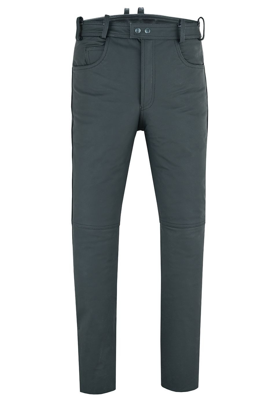 RadMasters Lederhose GW870 Lederjeans Lederhose Büffelleder Schwarz und Bra günstig online kaufen