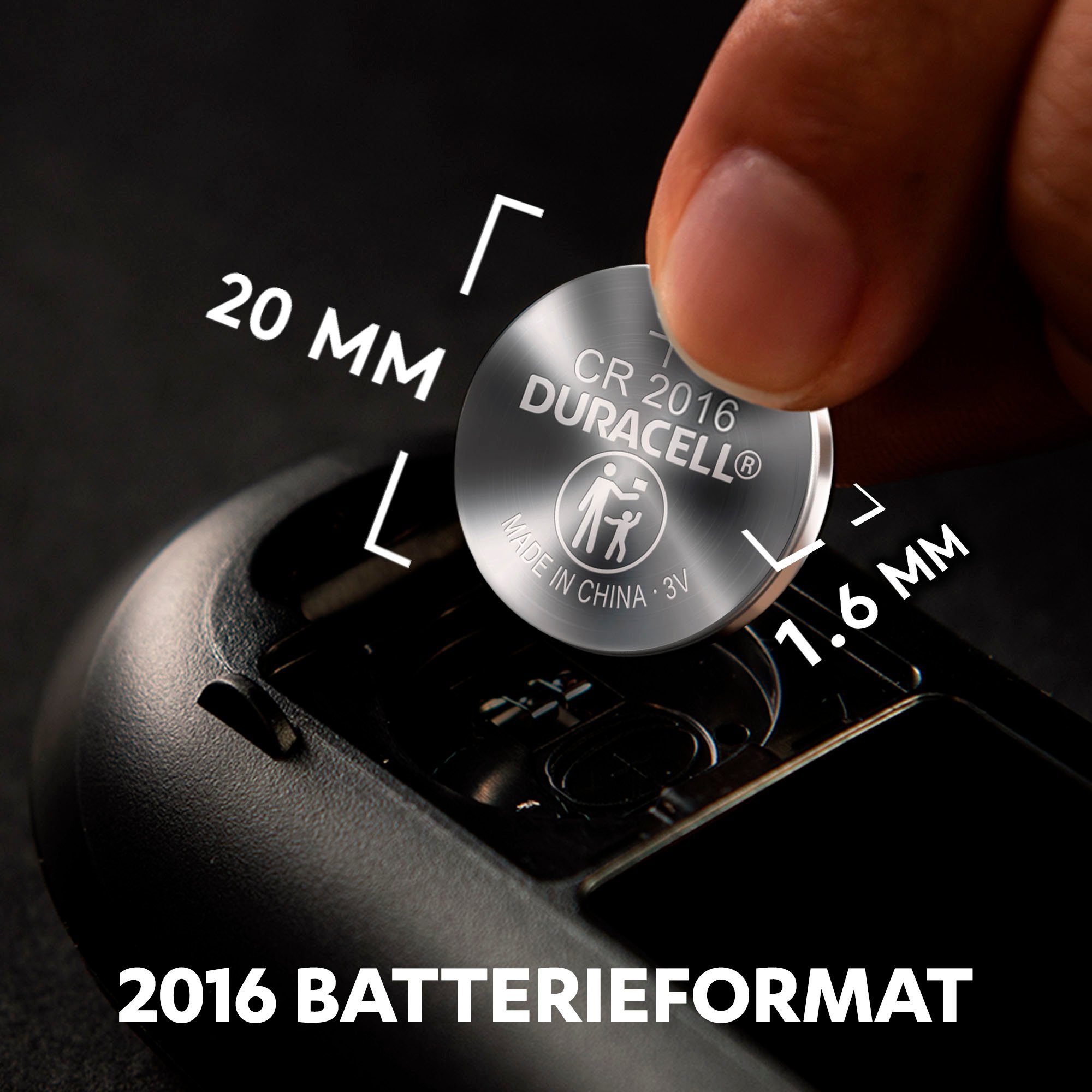 Duracell Spezialzellen 2016 Lithium, 3 V, St) Batterie, /DL2016) 2er-Packung (CR2016 CR2016 (2