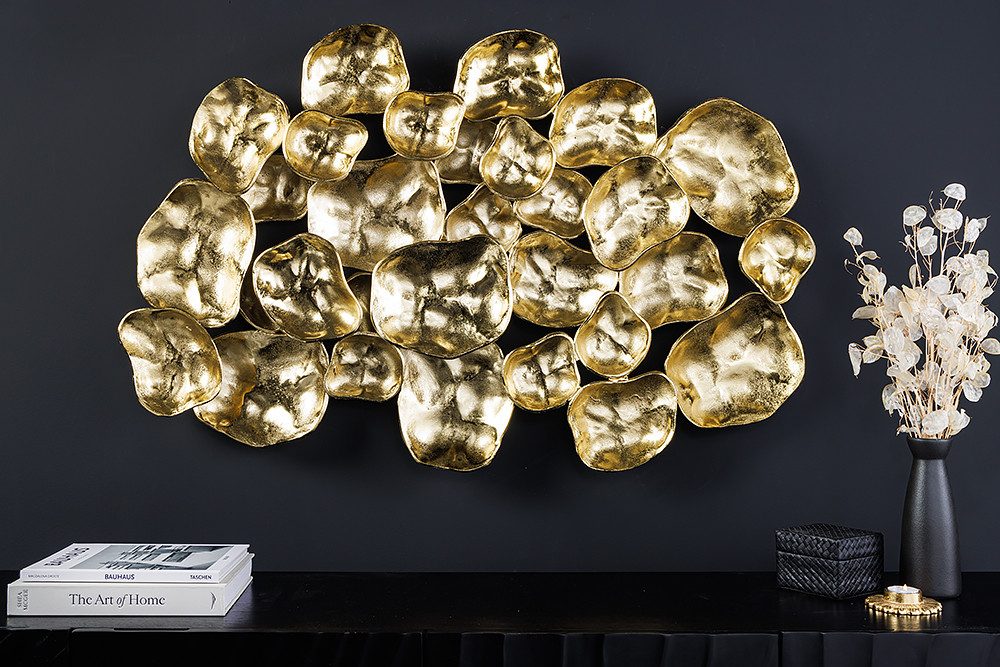 riess-ambiente Wanddekoobjekt VARIATION 105cm gold · handmade Dekoobjekt au günstig online kaufen
