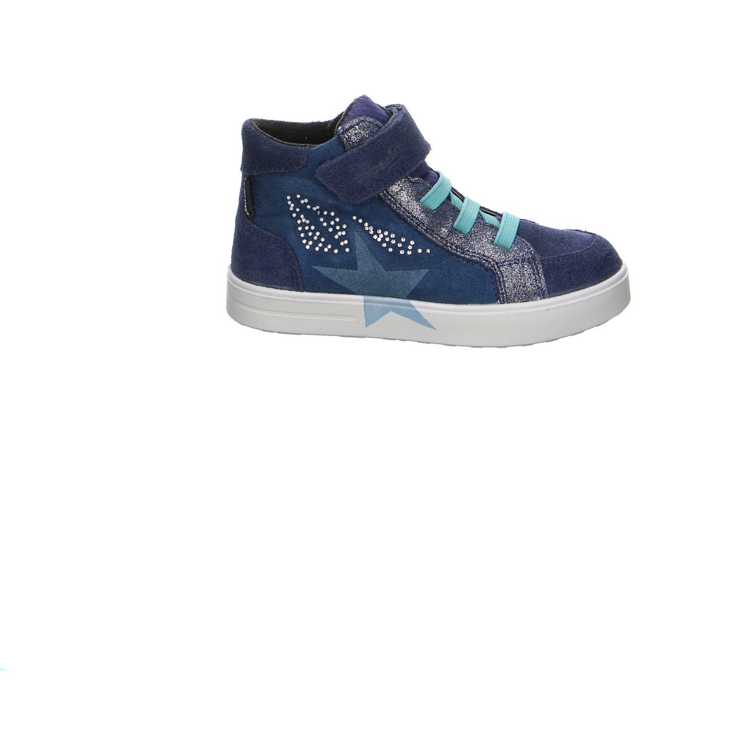 Superfit Superfit Stella Velour Klettstiefel Winter Mädchen blau Winterstiefelette