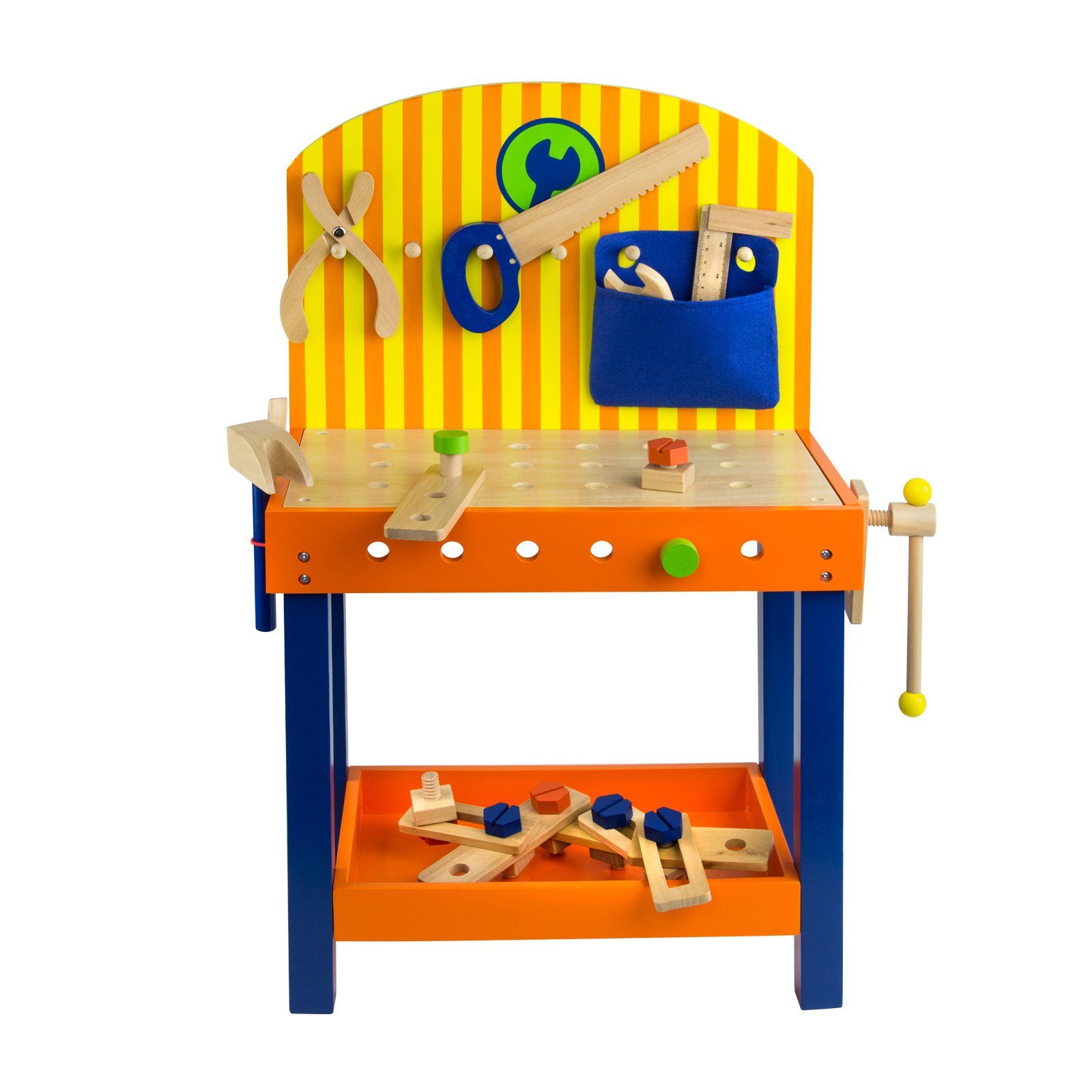 DEMA Spiel-Werkzeugstation Kinderwerkbank - Spielwerkbank - Kinderwerkstatt 38 x 22 x 66 cm