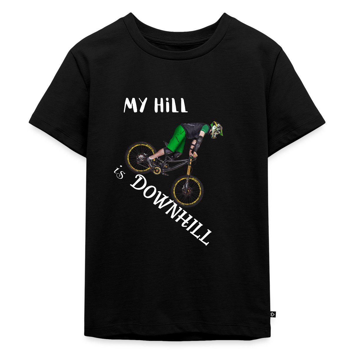 Spreadshirt T-Shirt My Hill Is Downhill Mountainbike Kinder Premium T-Shirt (1-tlg)