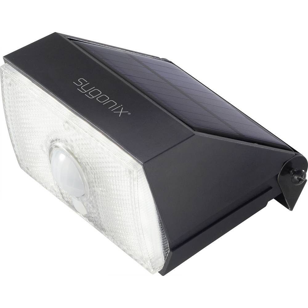 Sygonix LED 4000, PIR Mit mit Bewegungssensor, Sensor Inkl. Solarleuchte Bewegungsmelder, Solar-Wandleuchte