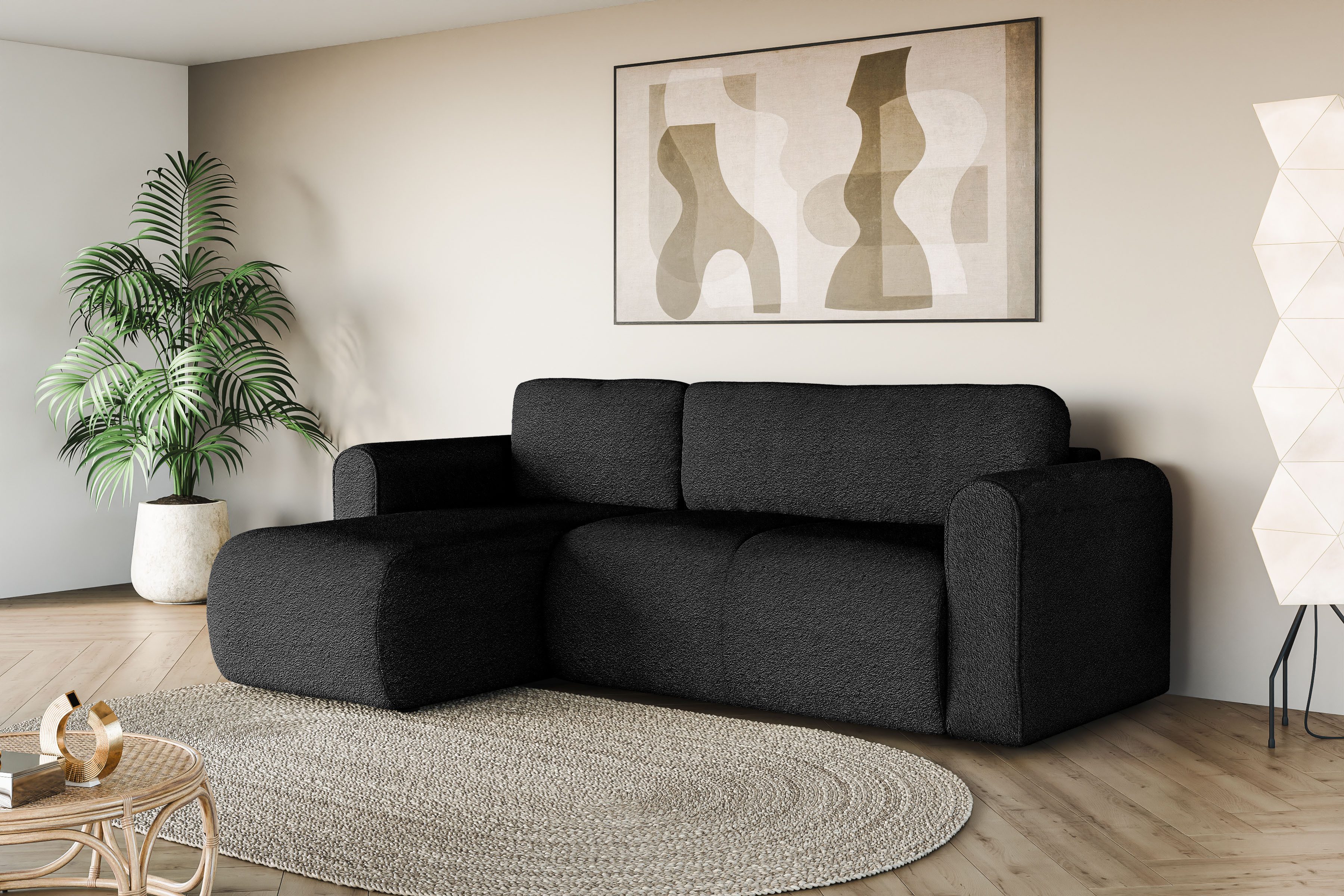 INOSIGN Ecksofa "Zacharia wahlweise Schlafsofa mit Bettkasten, B/T/H 250/16 günstig online kaufen