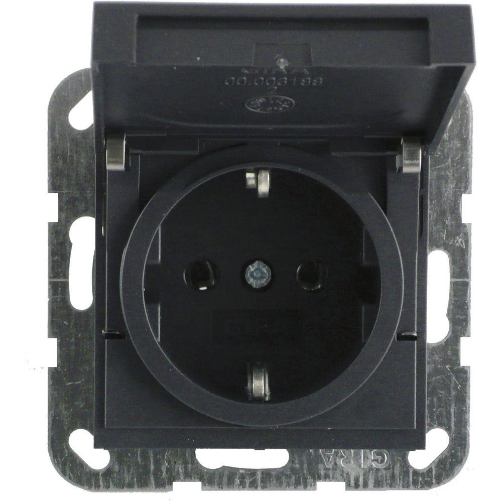 GIRA Lichtschalter GIRA Einsatz Schutzkontakt-Steckdose System 55, Standard 55, E2, Even | Lichtschalter