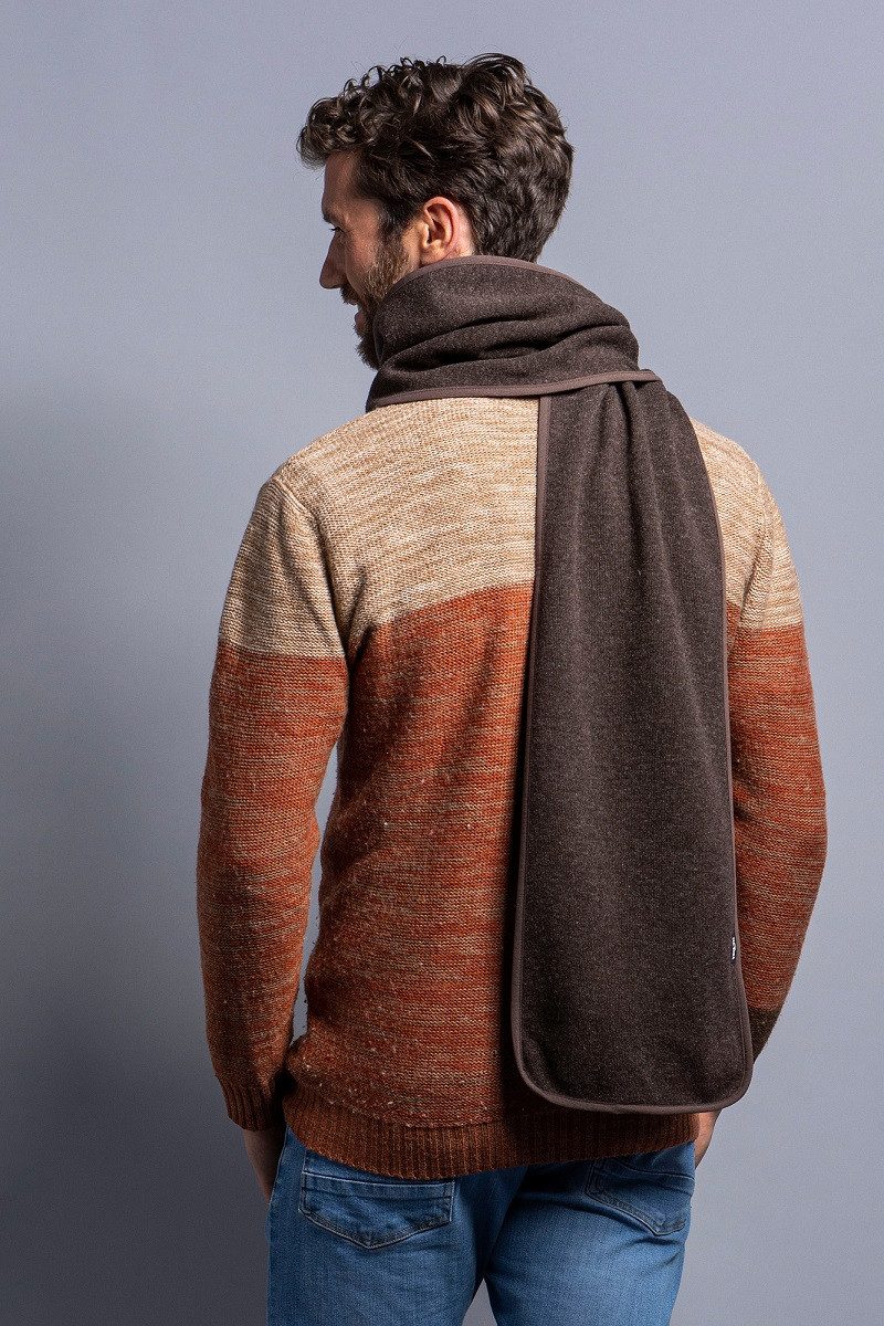 TATONKA® Strickschal Lakho Scarf braun 25x200cm - 1 Stück