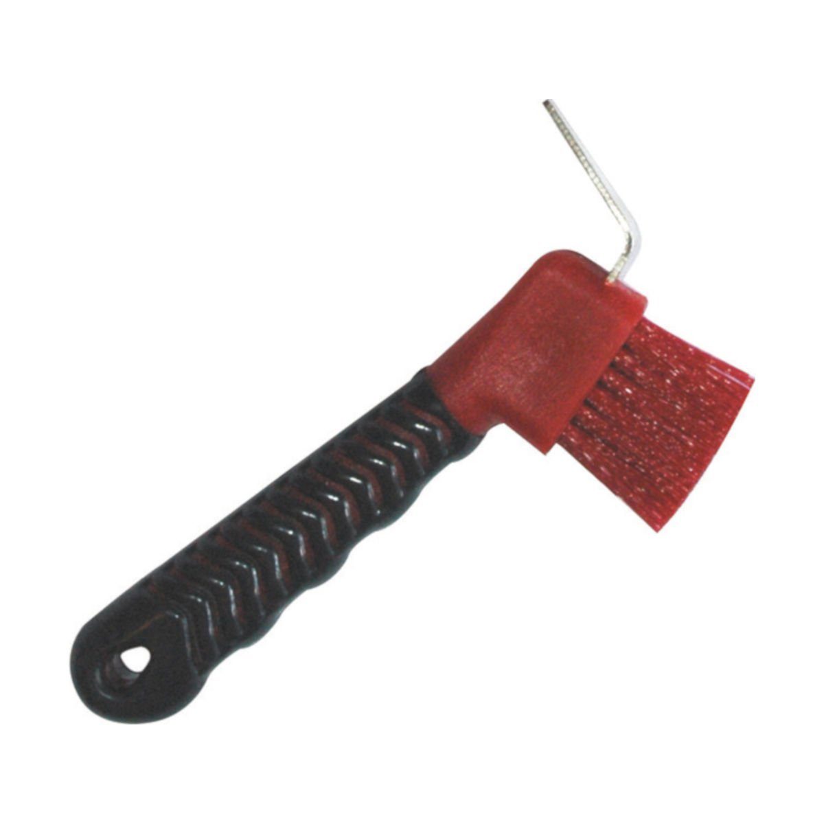 eldorado Pferdebürste Hufauskratzer mit Bürste für Pferde - rot