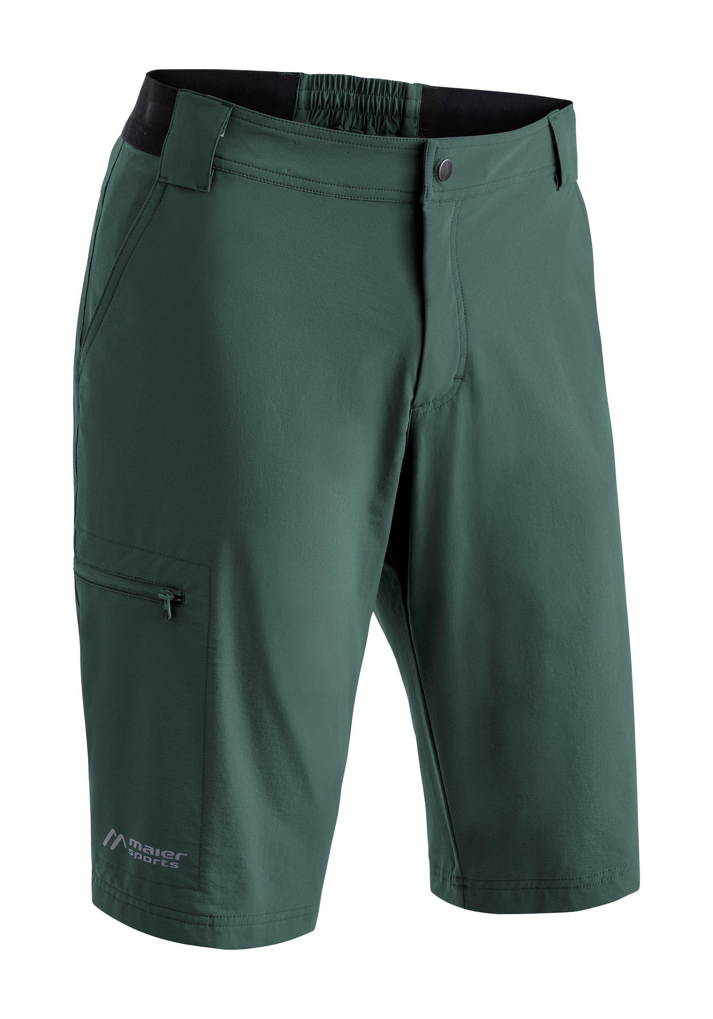 Maier Sports Funktionsshorts Norit Short M Technische Bermuda für Outdoor und Wandern tannengrün