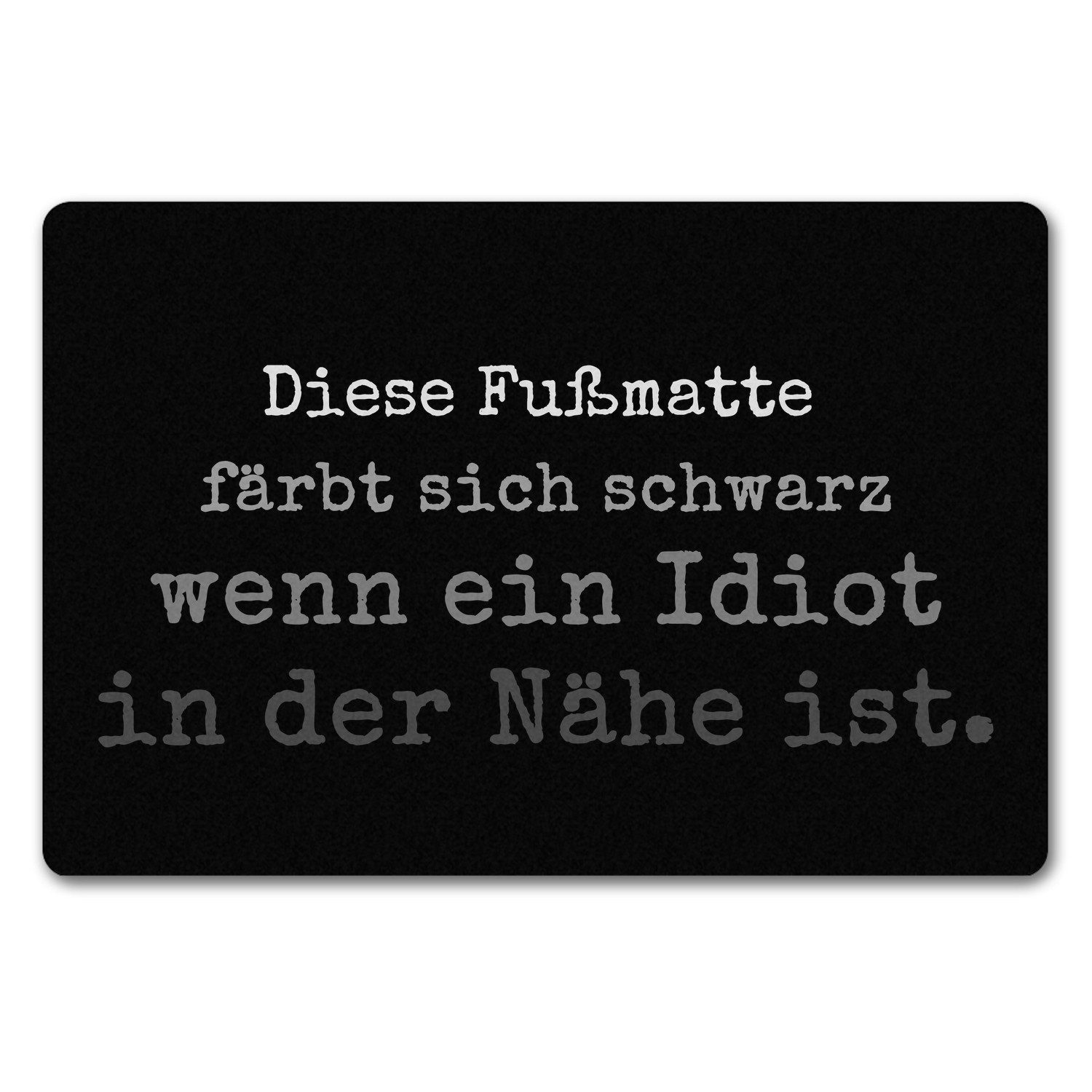 Fußmatte Diese Fußmatte in 40x60 cm ohne Rand färbt sich schwarz wenn ein der
