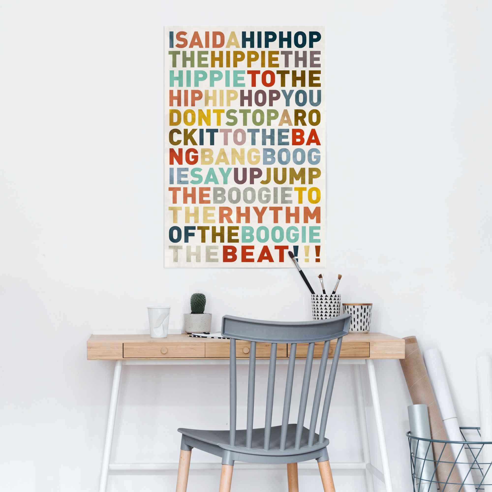 Musik, (1 Poster I Musiker - Farbig Hip-Hop said Reinders! - Poster - St) HipHop a Songtext