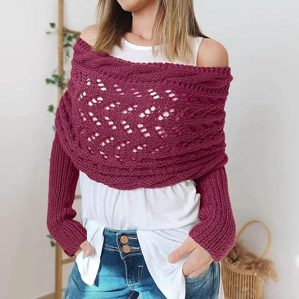 Coonoor Cape Strickschal mit Ärmeln Modischer günstig online kaufen