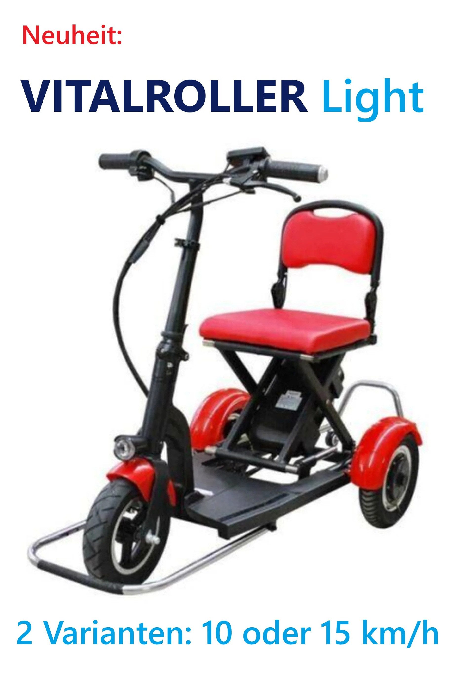 VITALWORXX Elektromobil VITALROLLER Light OHNE ZULASSUNG FÜR DEN ÖFFENTLICHEN RAUM !!!, 15 km/h