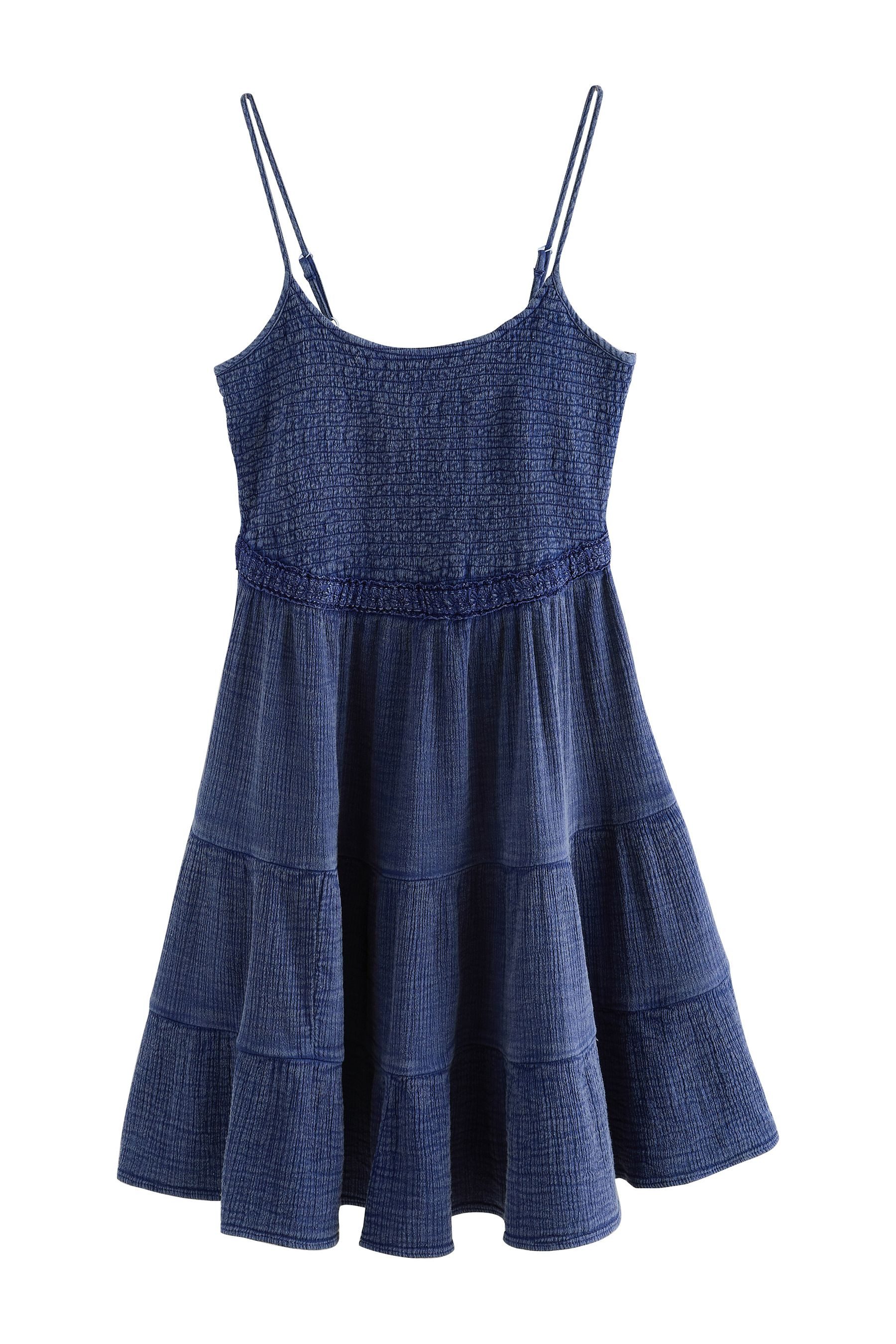 Trägerkleid Gestuftes Mini-Trägerkleid