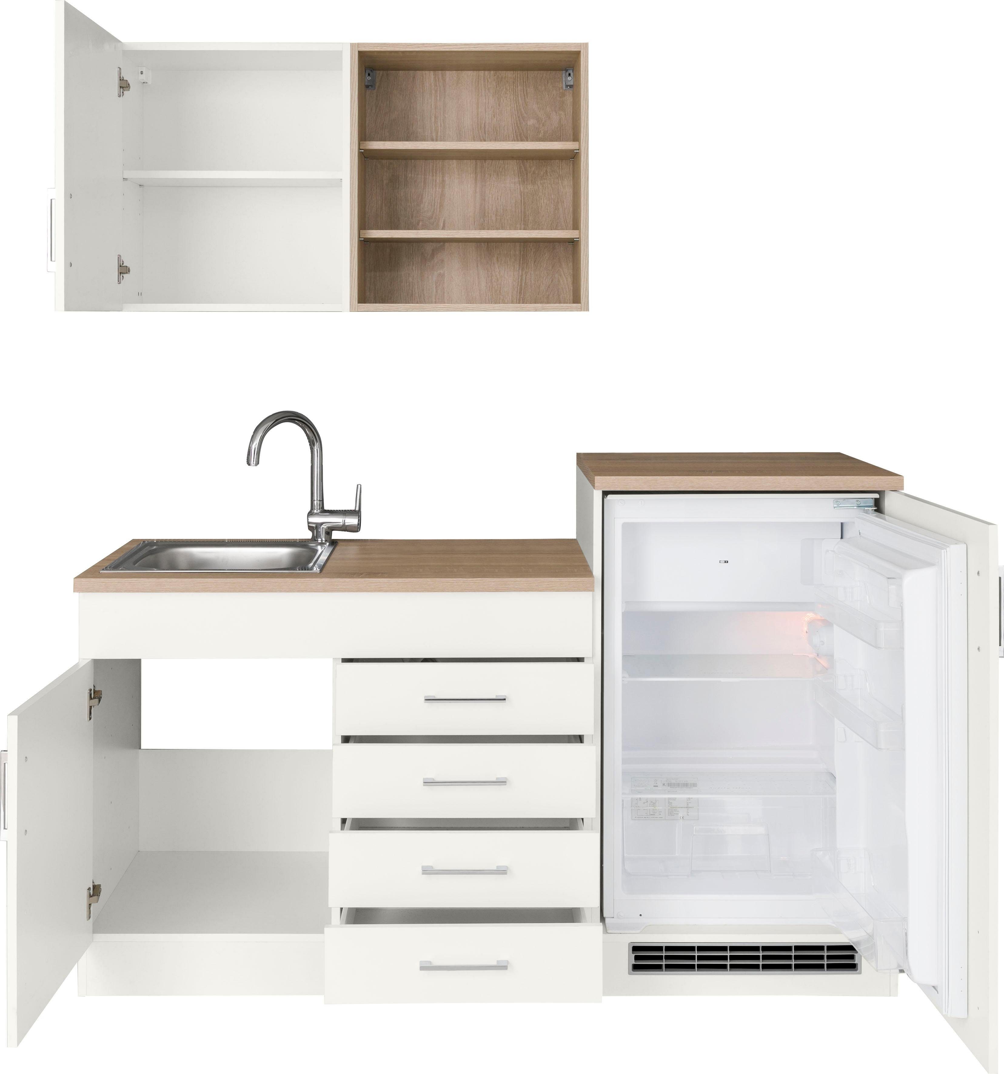 KOCHSTATION Pantryküche KS-Mali, Breite 160 cm, mit E-Geräten