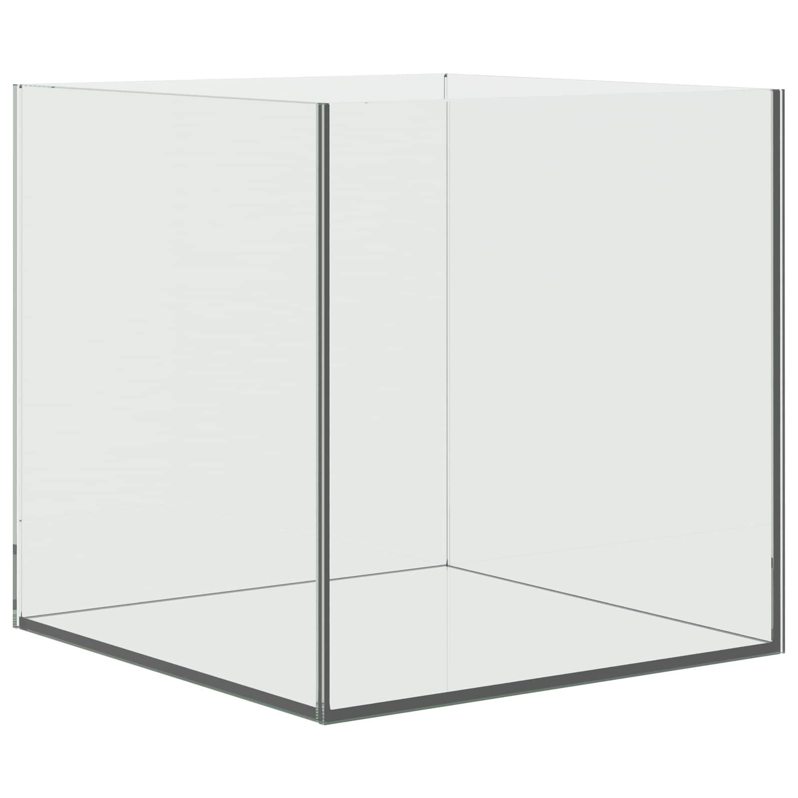 vidaXL Aquarium 30 x 30 x 30 cm Aquarium mit Speicher Weiß Glas