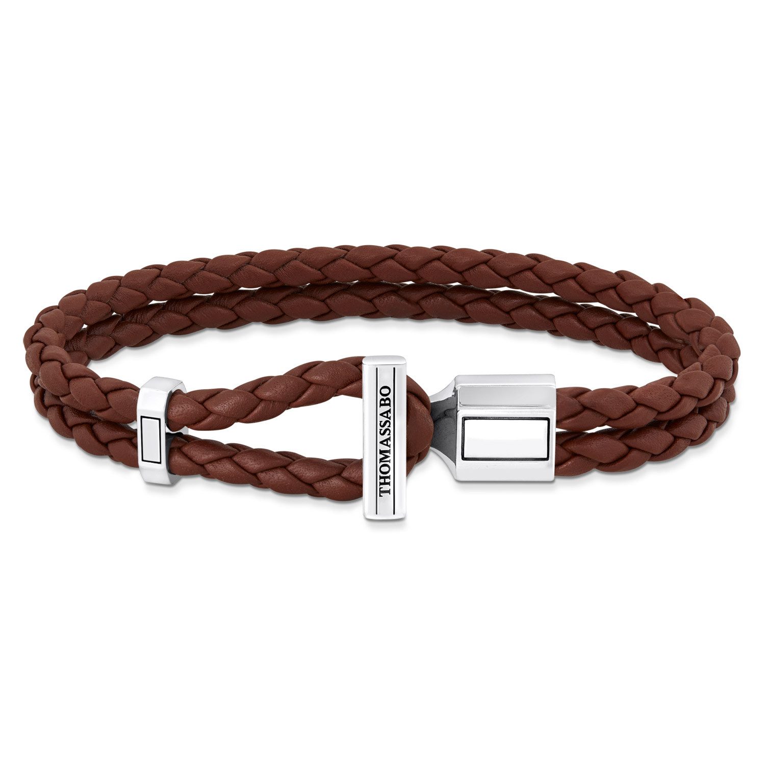THOMAS SABO Silberarmband Unisex Lederarmband Braun günstig online kaufen