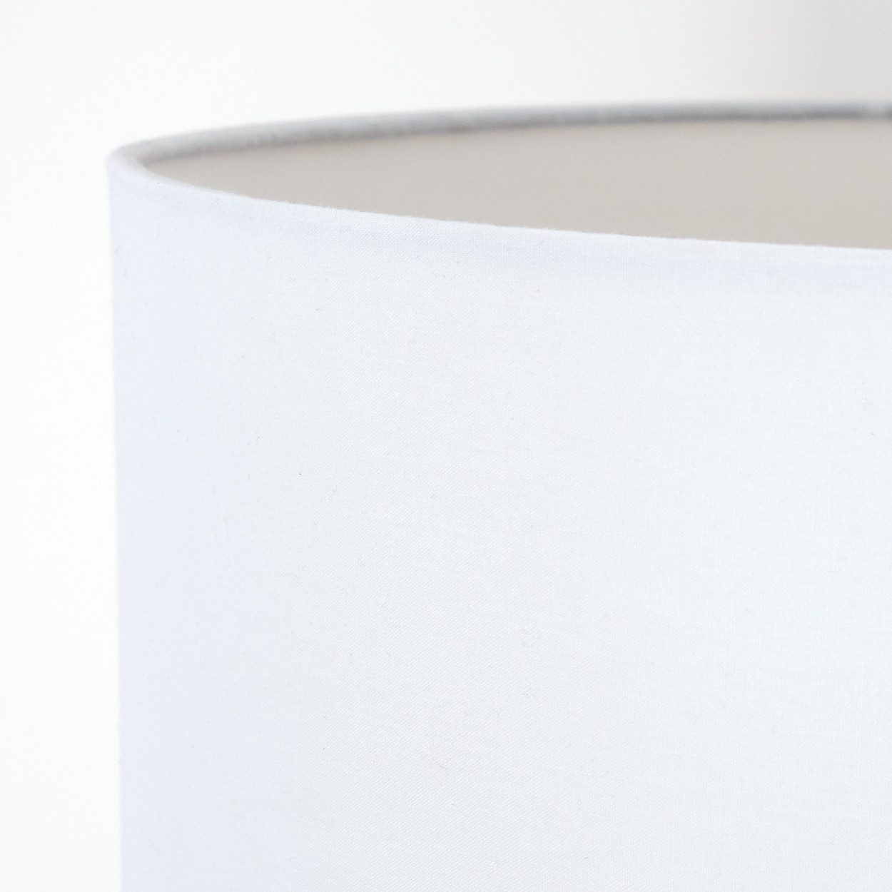hofstein Stehlampe Stehlampe aus Holz/Stoff in Naturfarben/Weiß, ohne Leuchtmittel, mit rundem Schirm (40 cm) u. Fußschalter, 1 x E27, ohne Leuchtmittel