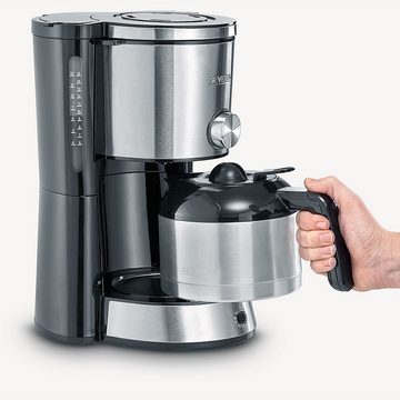 Severin Kaffeemaschine mit Mahlwerk KA 4845, 1l Kaffeekanne, nein 1x 4 Filter, Spülmaschinen geeignet, Wasserstandsanzeige