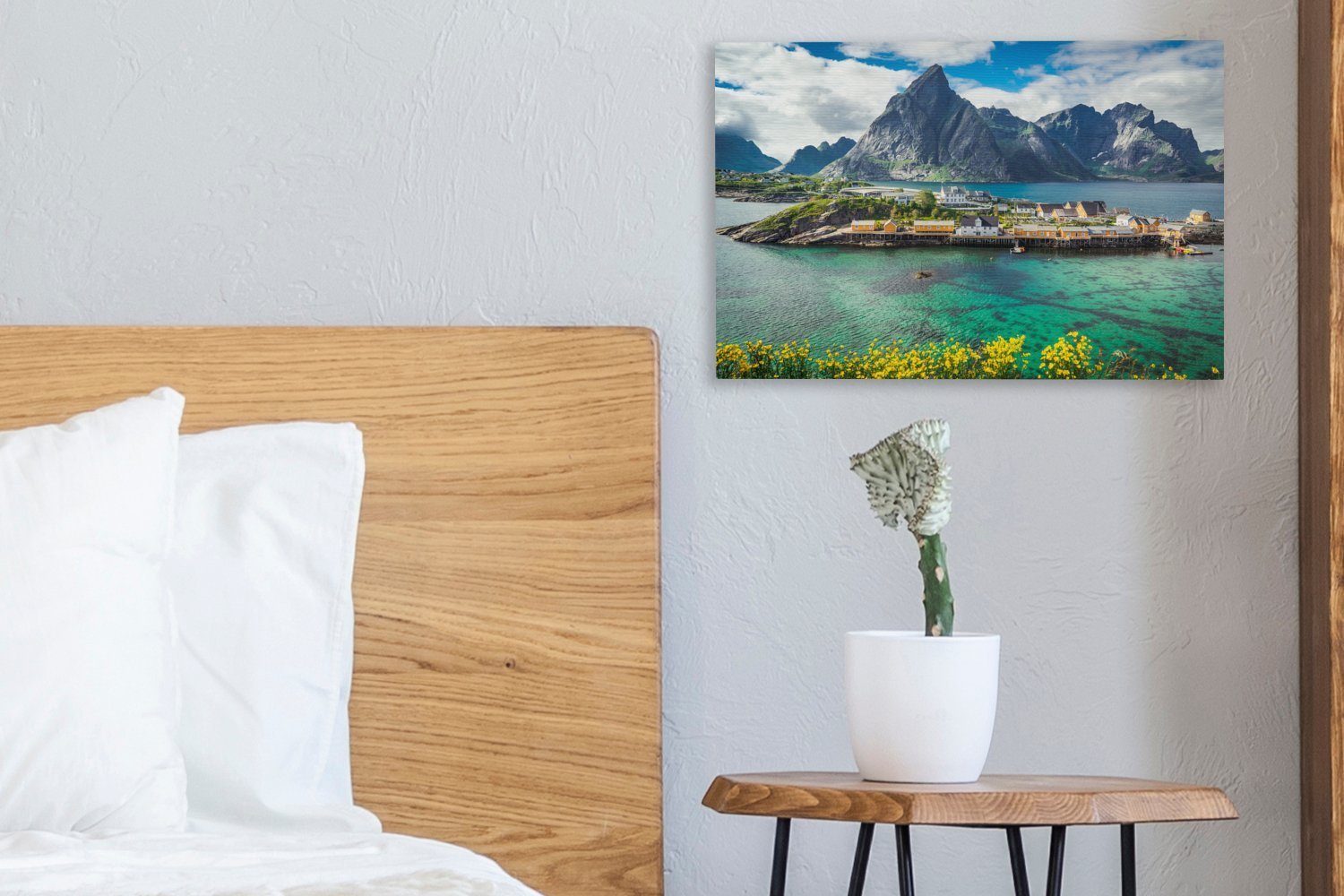 cm St), Wanddeko, Leinwandbilder, (1 Leinwandbild Norwegen, Lofoten-Inseln, OneMillionCanvasses® Aufhängefertig, 30x20 Wandbild