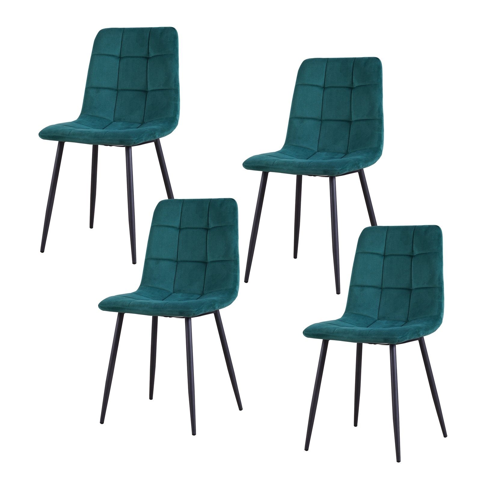 HTI-Living Polsterstuhl Esszimmerstuhl 4er Set Grün Mesa (Stück, 4 St), Küc günstig online kaufen