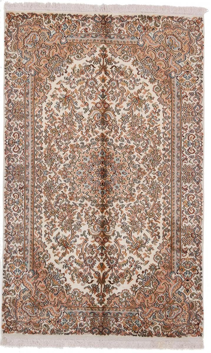 Seidenteppich Kaschmir Seide 97x155 Handgeknüpfter Orientteppich, Nain Trading, rechteckig, Höhe: 4 mm