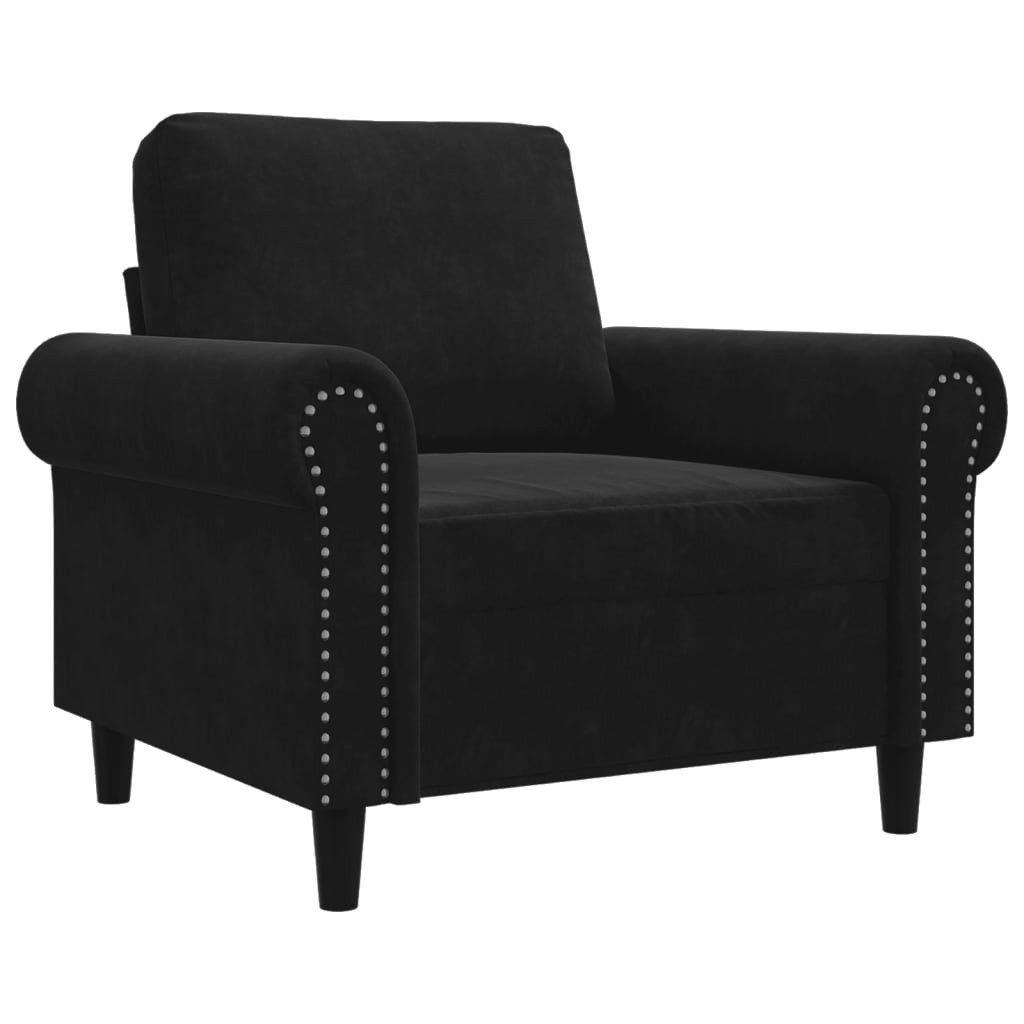 vidaXL Sofa Sessel Schwarz 60 cm Samt günstig online kaufen