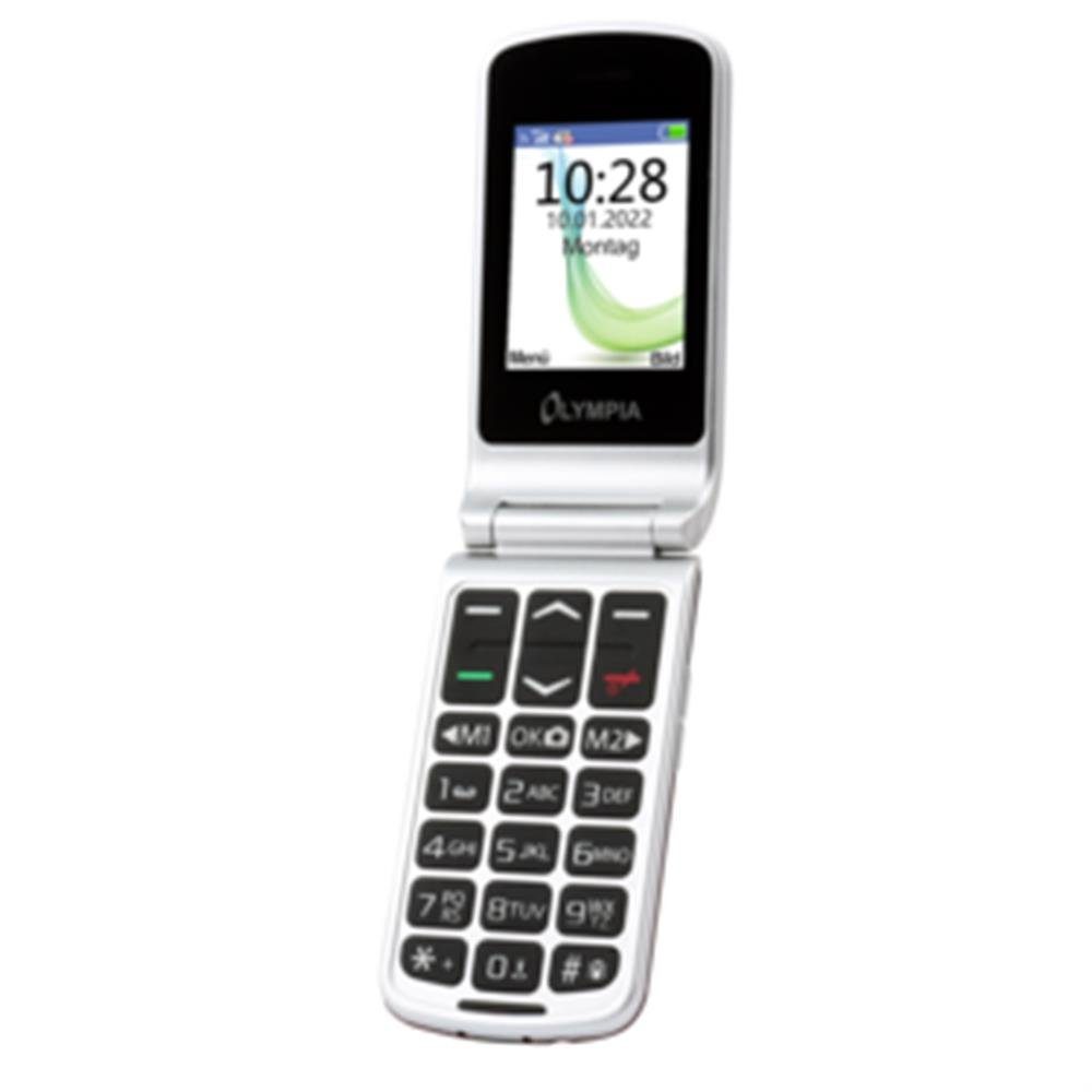 OLYMPIA OFFICE Style Duo 4G Seniorenhandy (2.4 Zoll, Klapphandy, Mobil Telefon, inklusive Dockingstation, schwarz)