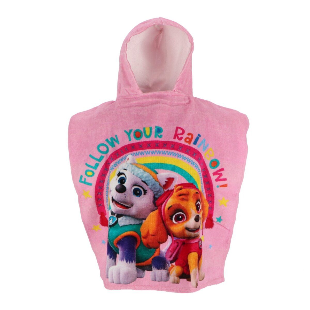 Poncho Paw Patrol Kinder Kapuzenponcho 110x55cm