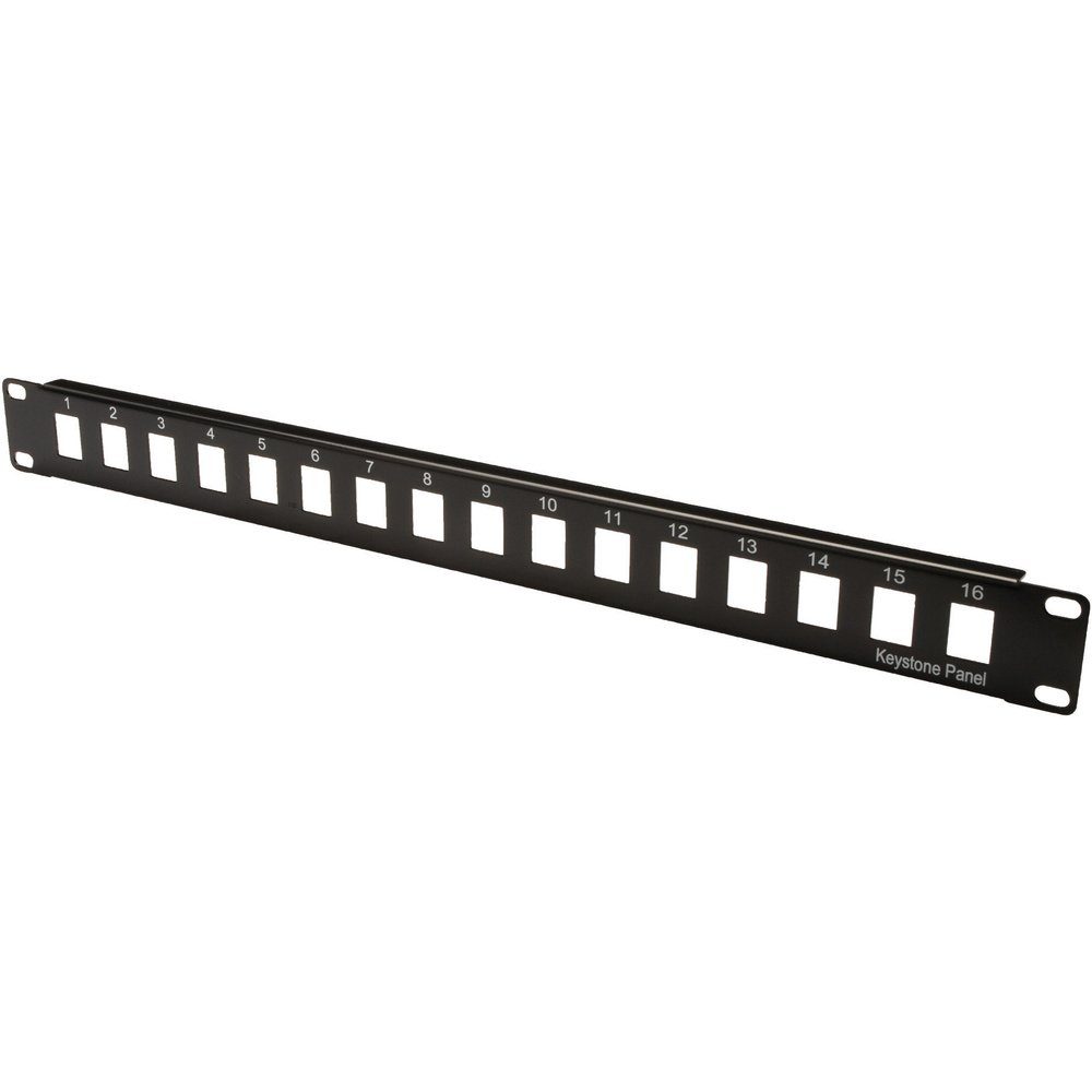 Digitus DN-91400 16 Port Netzwerk-Patchpanel 483 mm (19) Unbestückt 1 Netzwerk-Patch-Panel