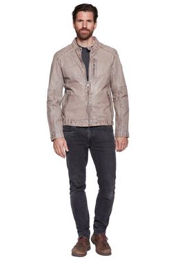 JACK HANTER Lederjacke DOWNING (1-St) in coolem Used-Look