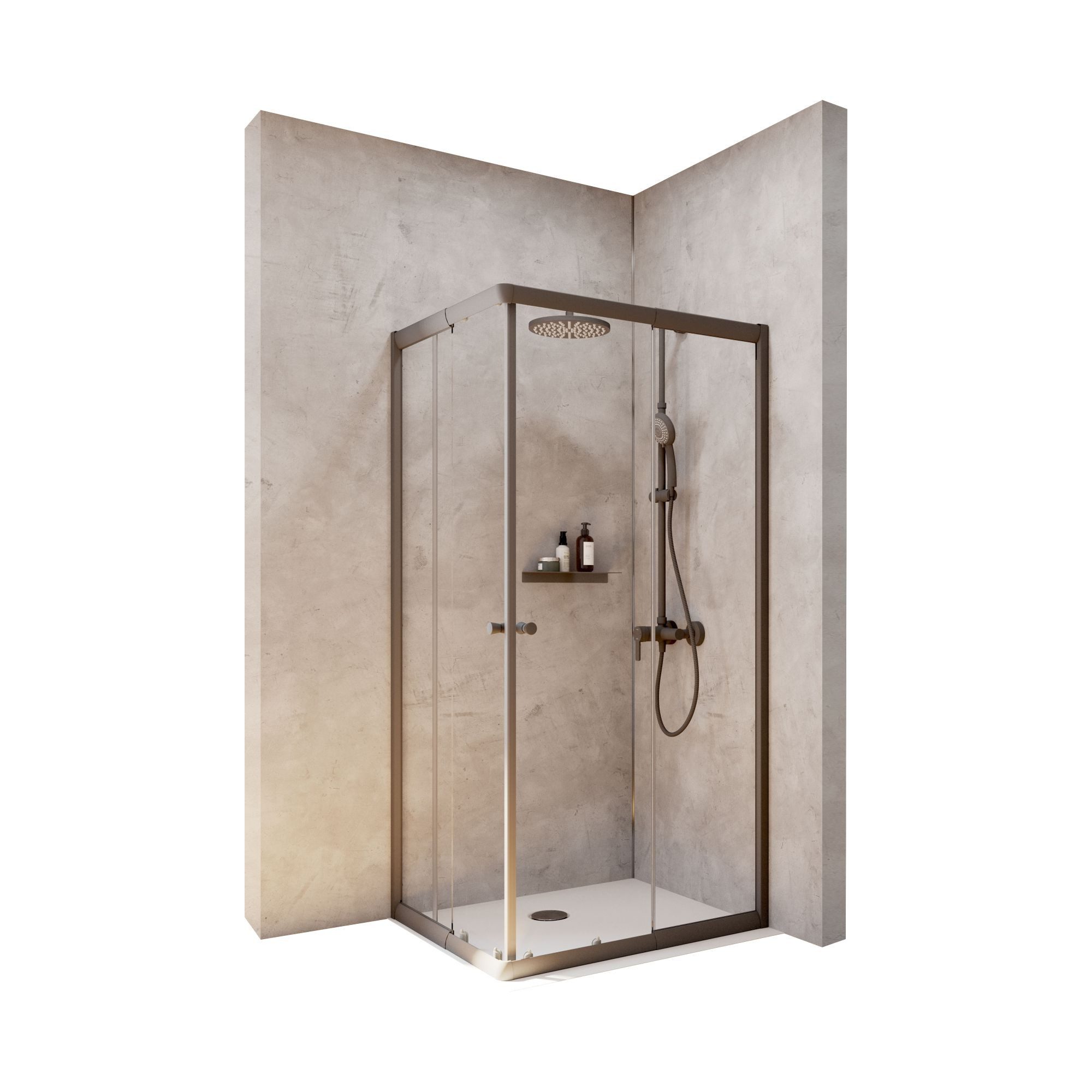 Schulte Eckdusche Corner, Höhe: 180 cm, BxT: 75x90 cm, 4 mm Sicherheitsglas günstig online kaufen