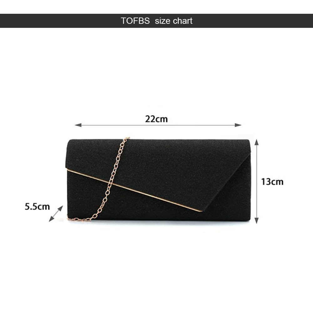 Bextsrack Abendtasche Damen Clutch, Umschlag Clutch, elegante Handtasche, Braut Clutch, geeignet für Hochzeiten, Partys und Bankette