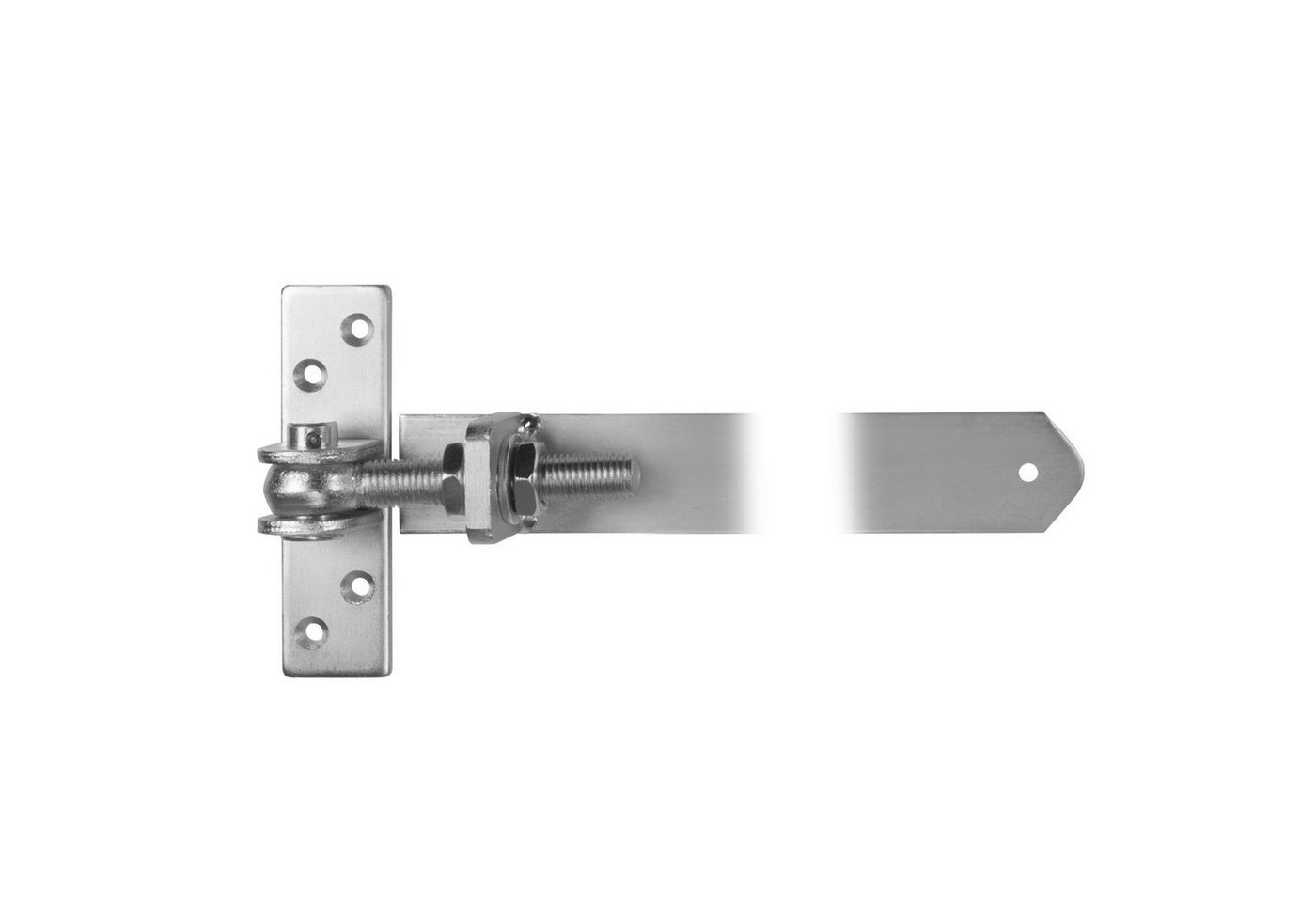 Thumbnail - SO-TECH® Torbeschlag Gartentorscharnier verstellbar Stahl verzinkt (2 St), Länge 695 - 750 mm, M16-Gewinde