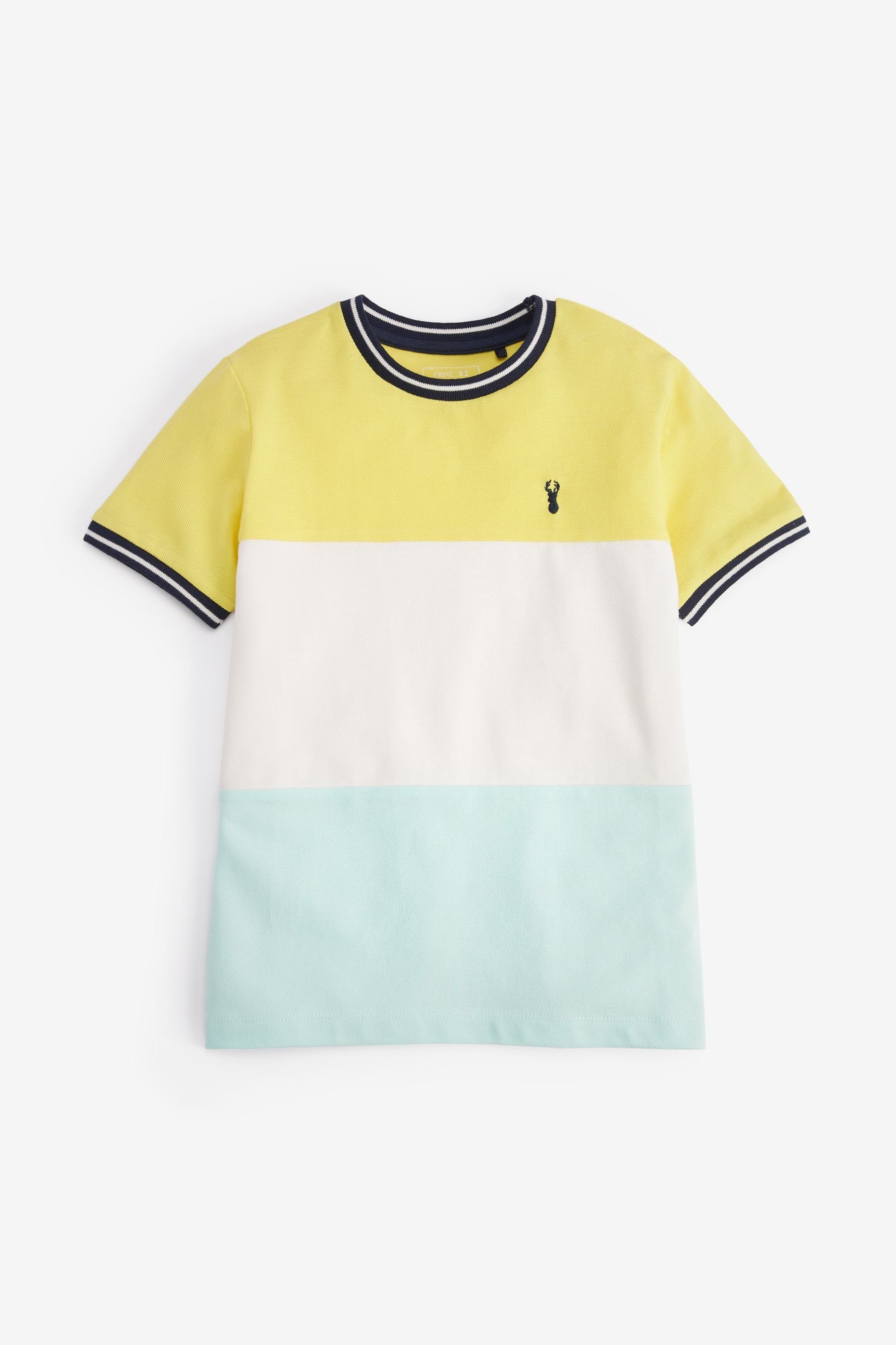 Kinder Shirts Next T-Shirt T-Shirt in Colourblock-Optik